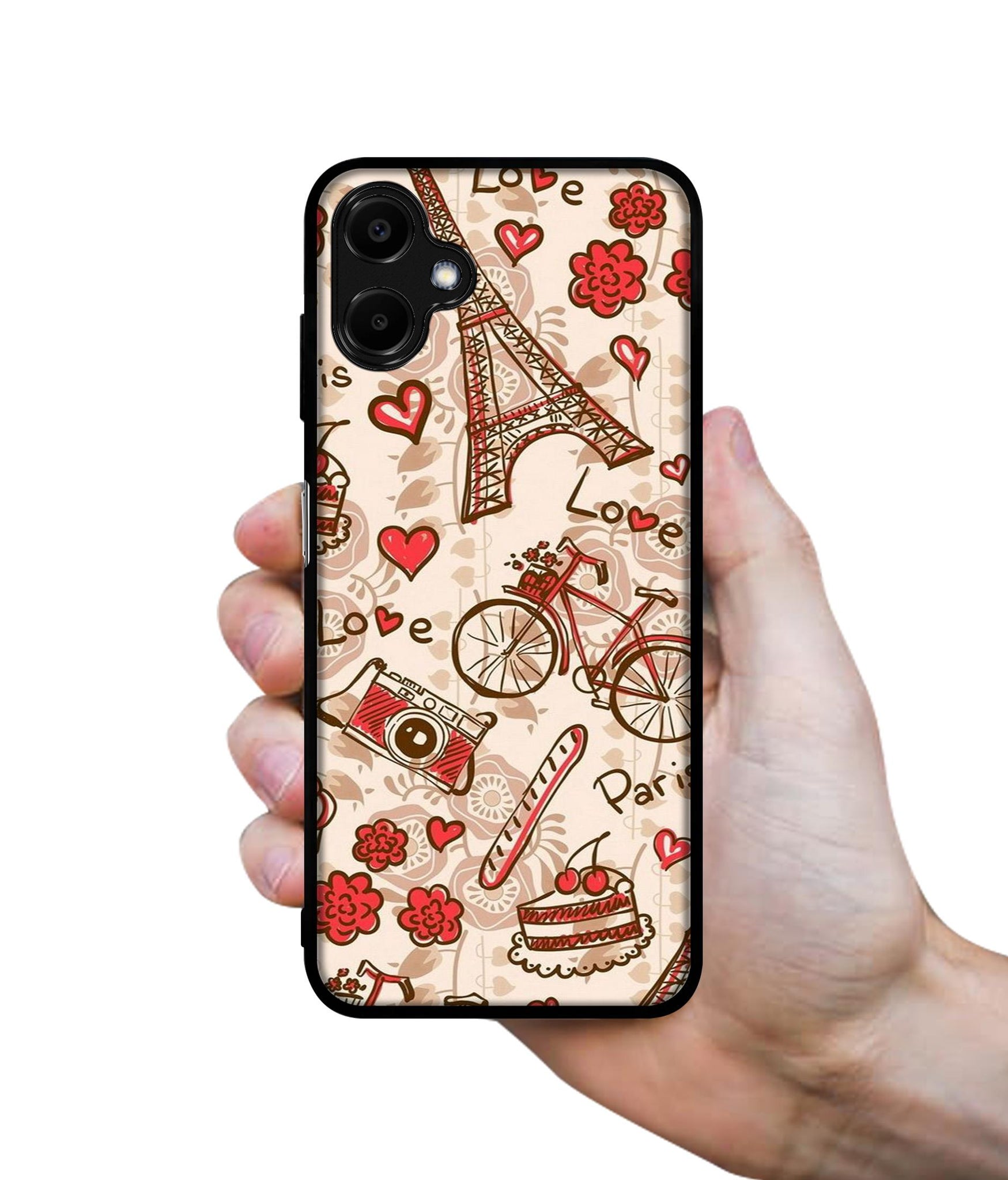 Vintage Paris Designer 2D Printed Back Case Cover for Samsung Galaxy F06 5G / M06 5G