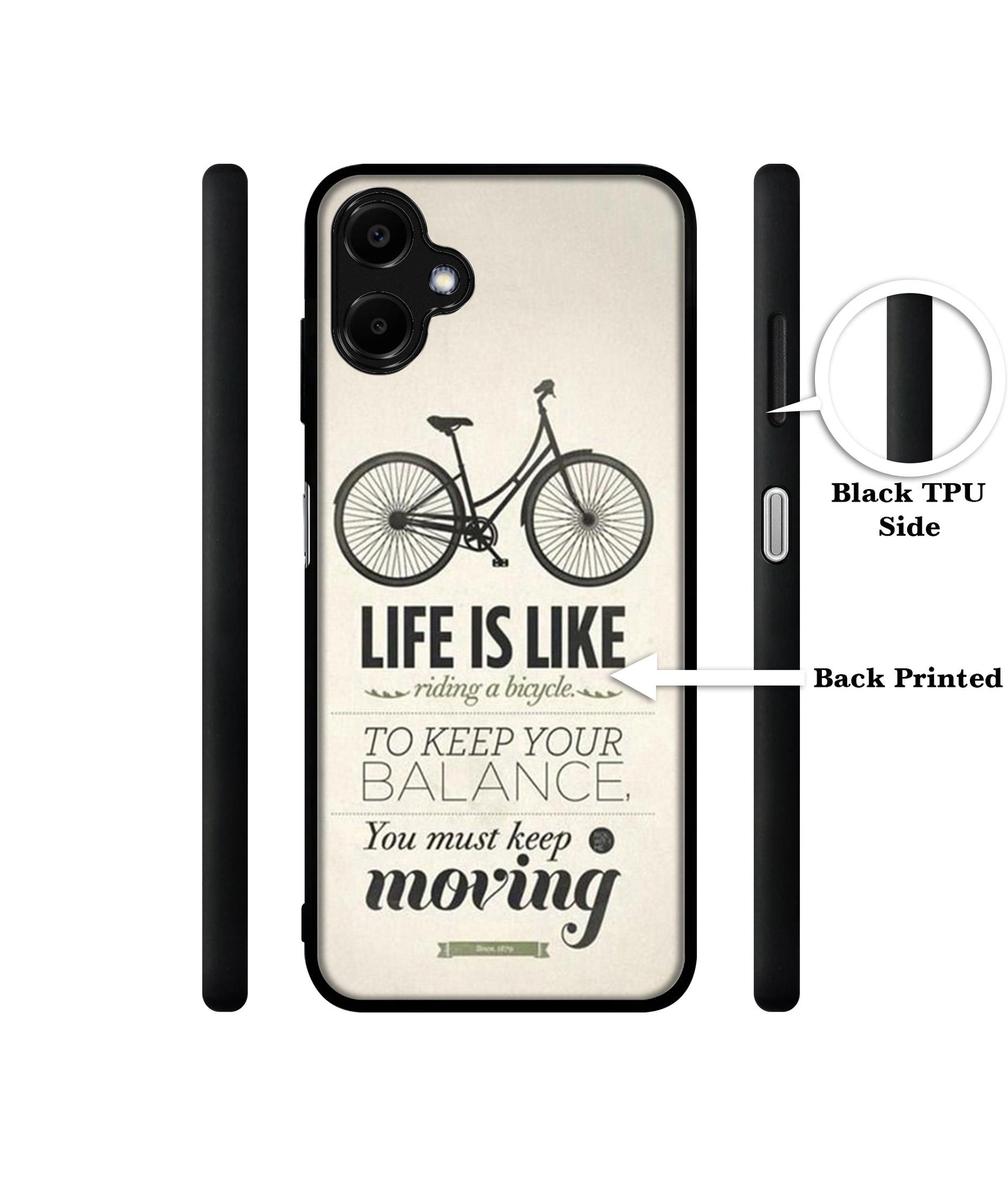 Life is Like Moving Designer 2D Printed Back Case Cover for Samsung Galaxy F06 5G / M06 5G