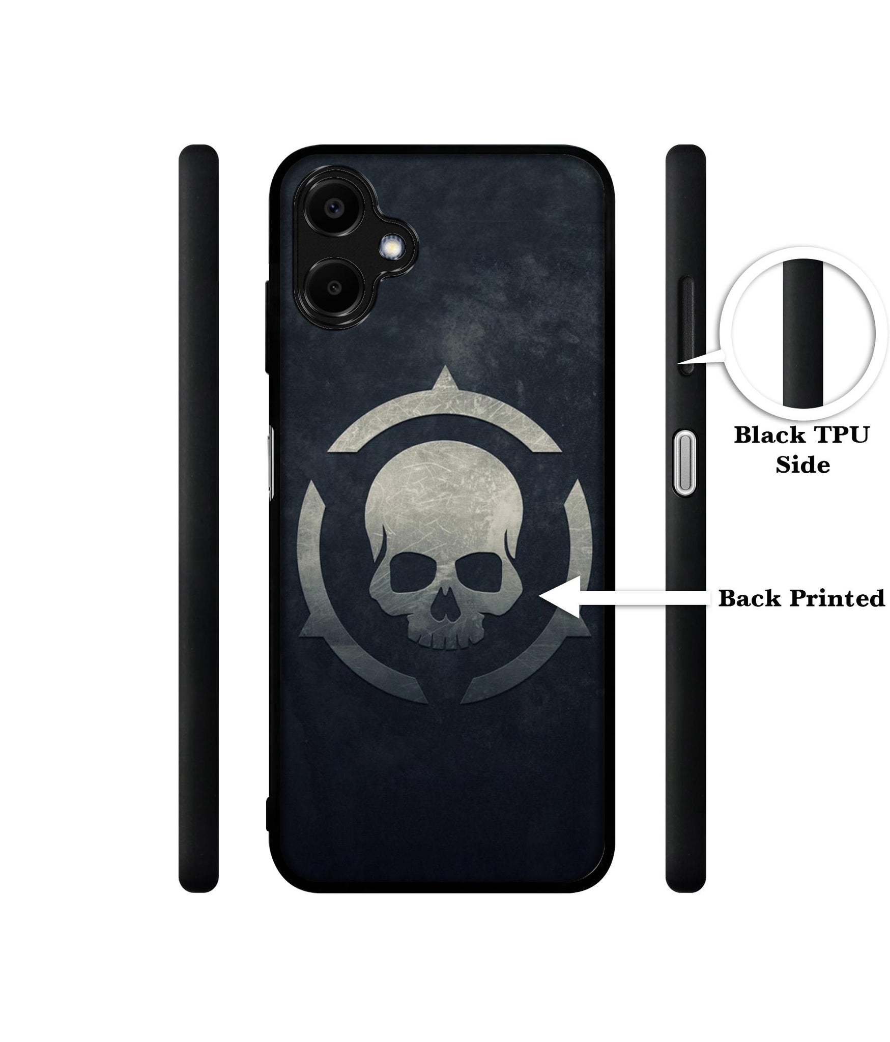 Skull Pattern Print Designer 2D Printed Back Case Cover for Samsung Galaxy F06 5G / M06 5G
