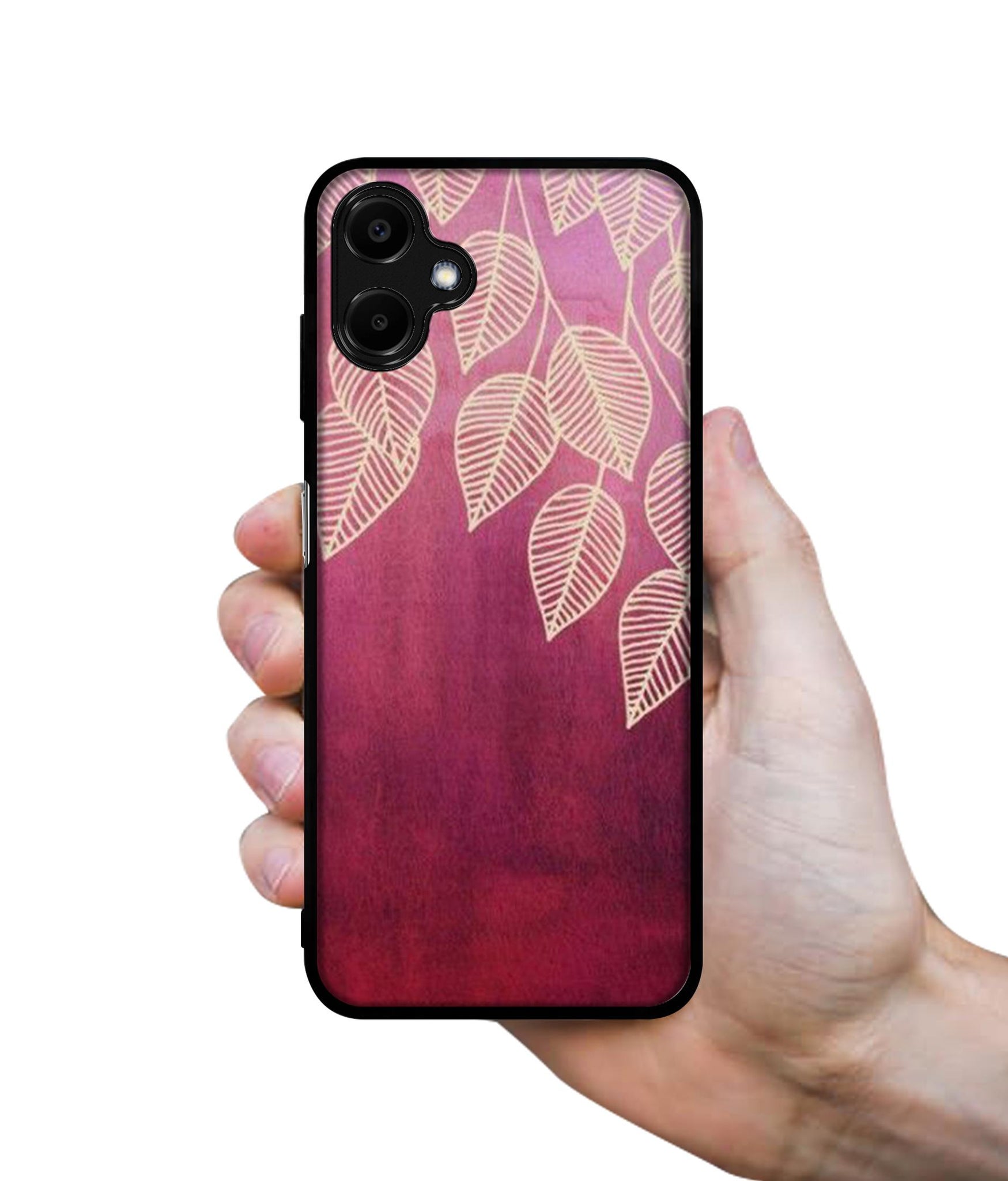 Leaf Pattern Designer 2D Printed Back Case Cover for Samsung Galaxy F06 5G / M06 5G