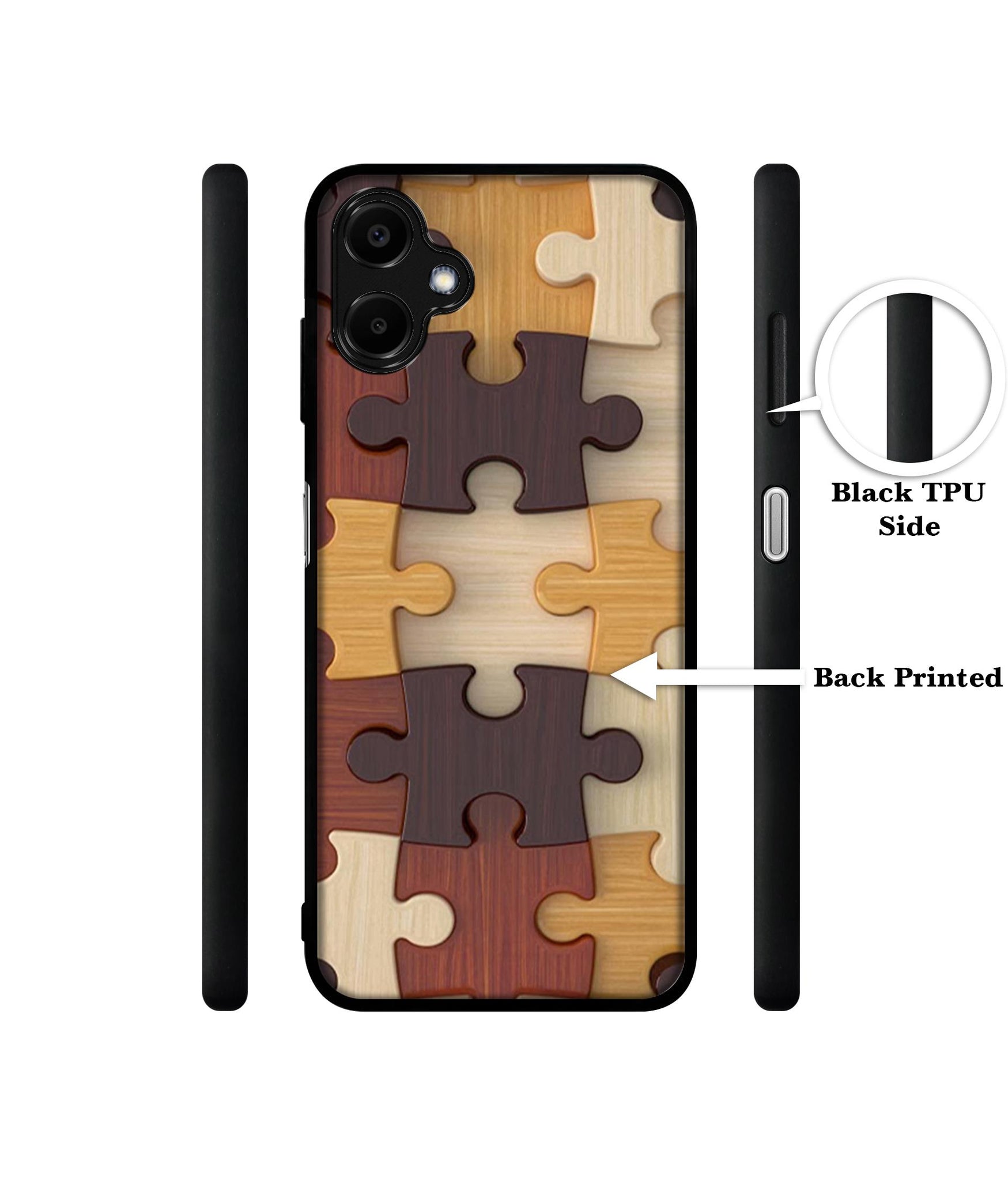 Puzzle Pattern Designer 2D Printed Back Case Cover for Samsung Galaxy F06 5G / M06 5G