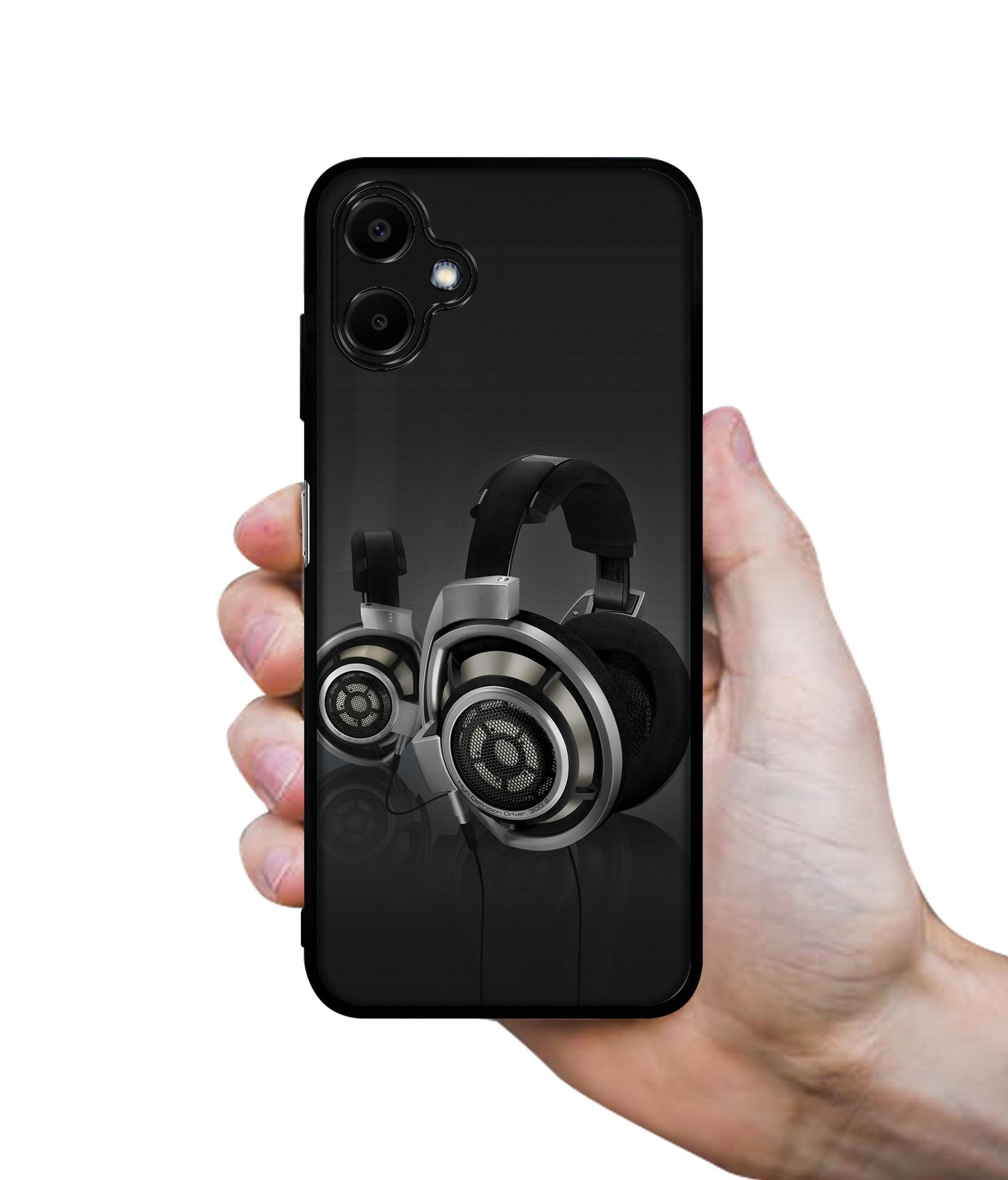 Head Phone Designer 2D Printed Back Case Cover for Samsung Galaxy F06 5G / M06 5G