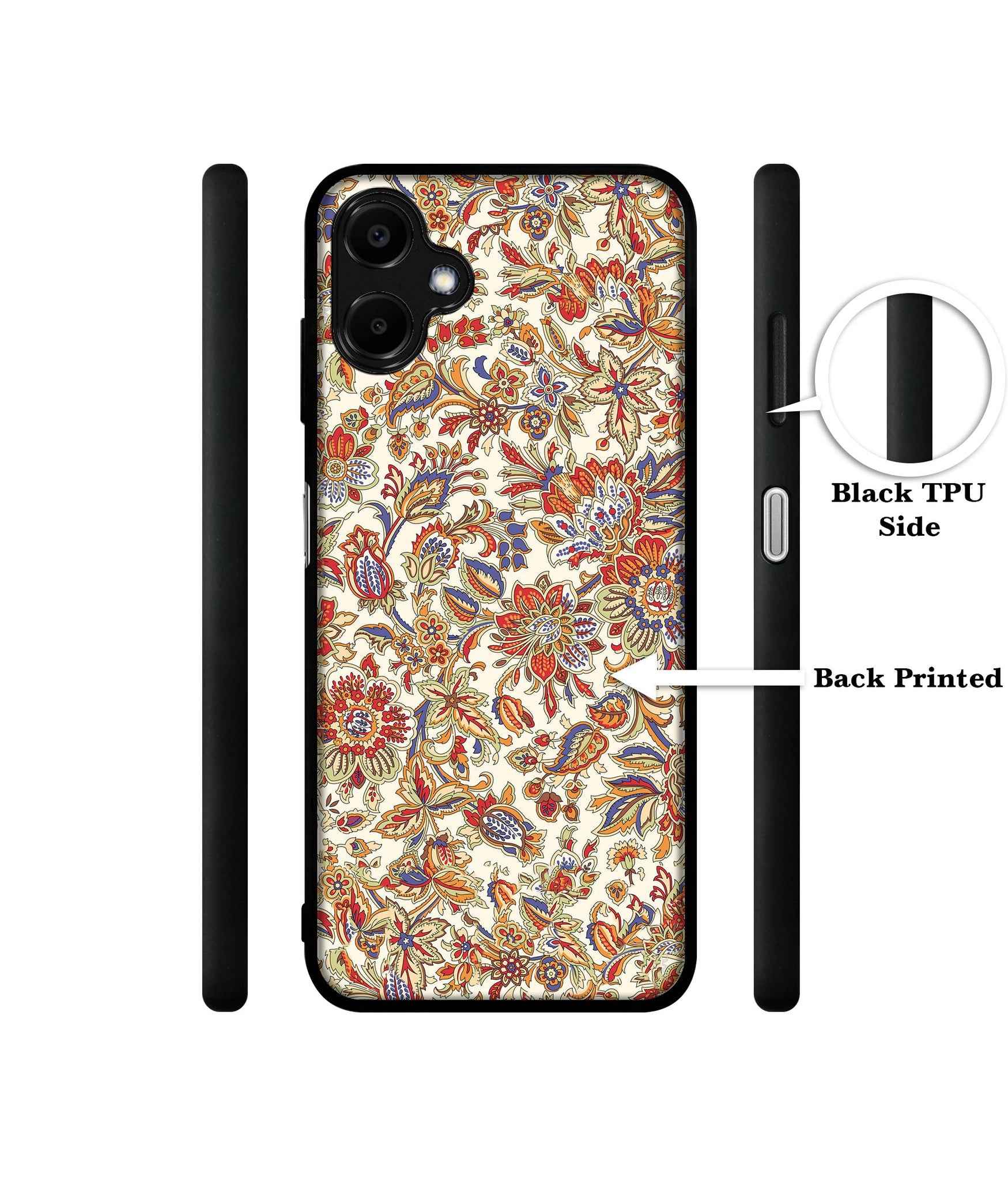 Floral Designer 2D Printed Back Case Cover for Samsung Galaxy F06 5G / M06 5G