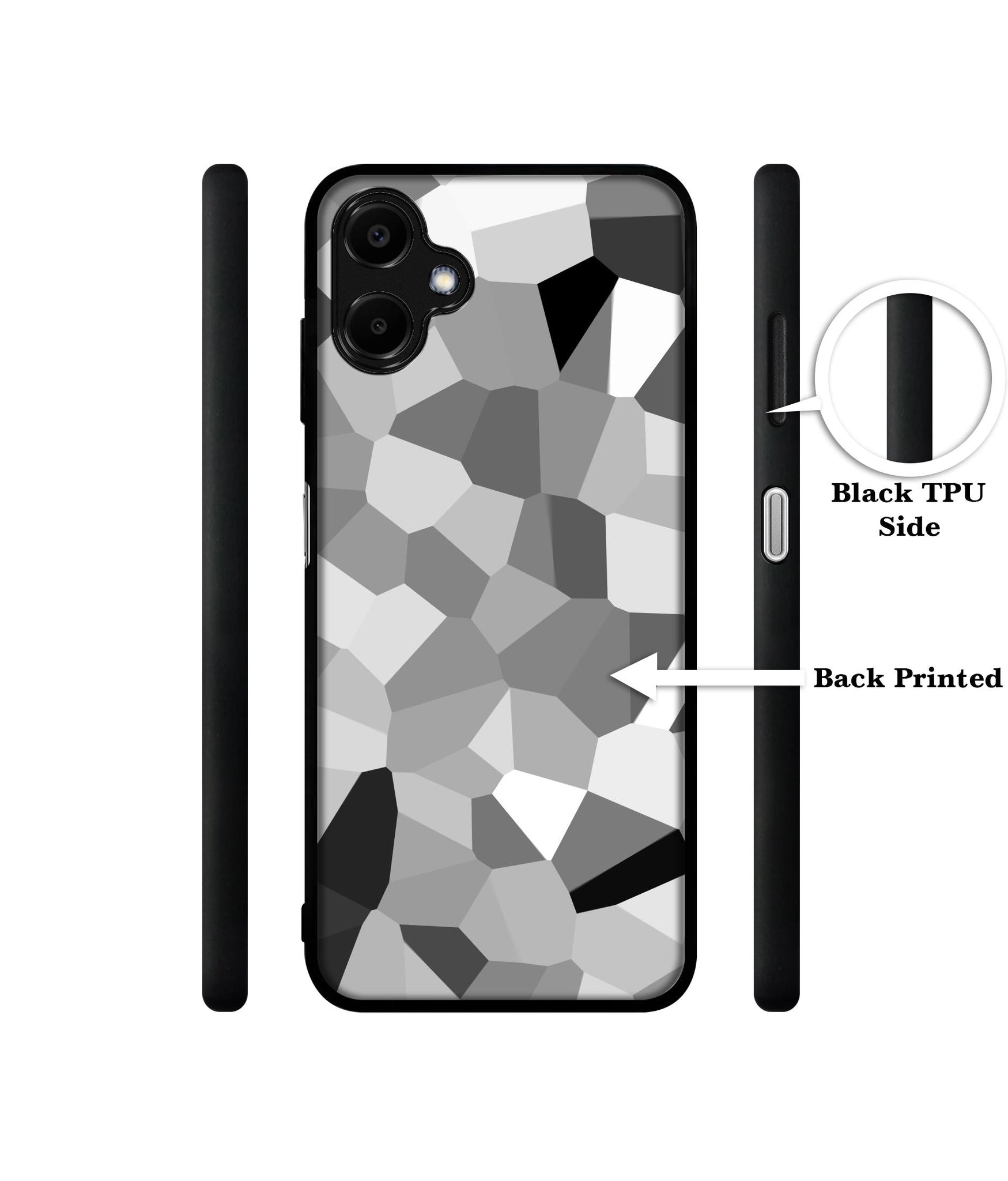Black & White Mathematical Shape Designer 2D Printed Back Case Cover for Samsung Galaxy F06 5G / M06 5G