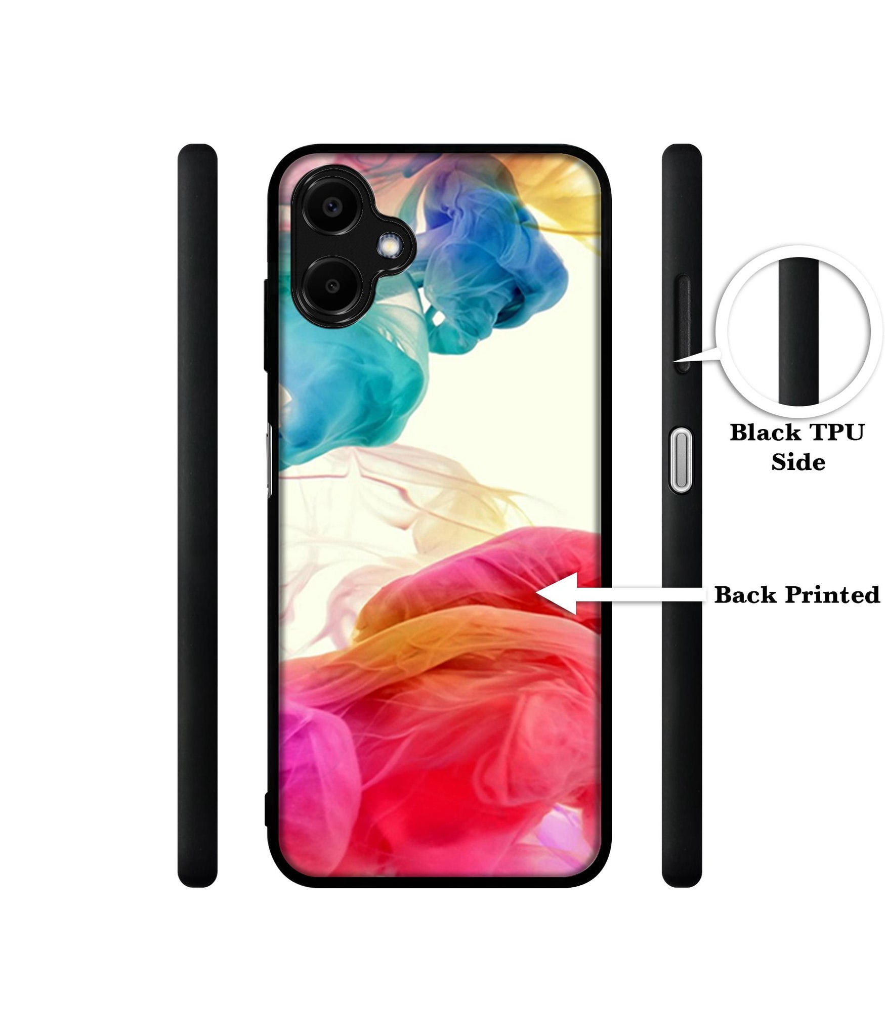 Colored Smoke Designer 2D Printed Back Case Cover for Samsung Galaxy F06 5G / M06 5G