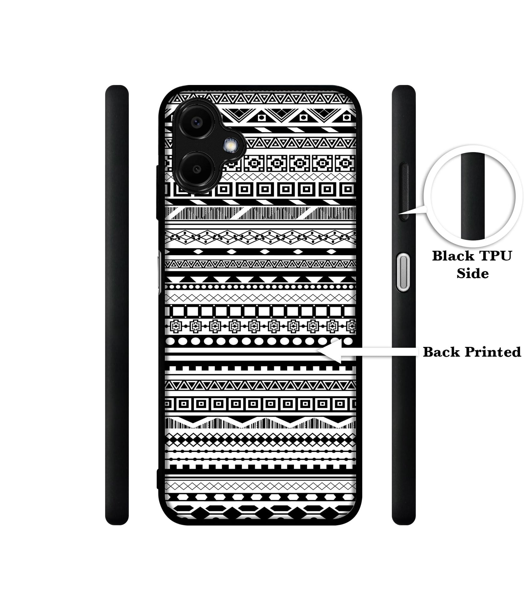 Black & White Patterns Designer 2D Printed Back Case Cover for Samsung Galaxy F06 5G / M06 5G