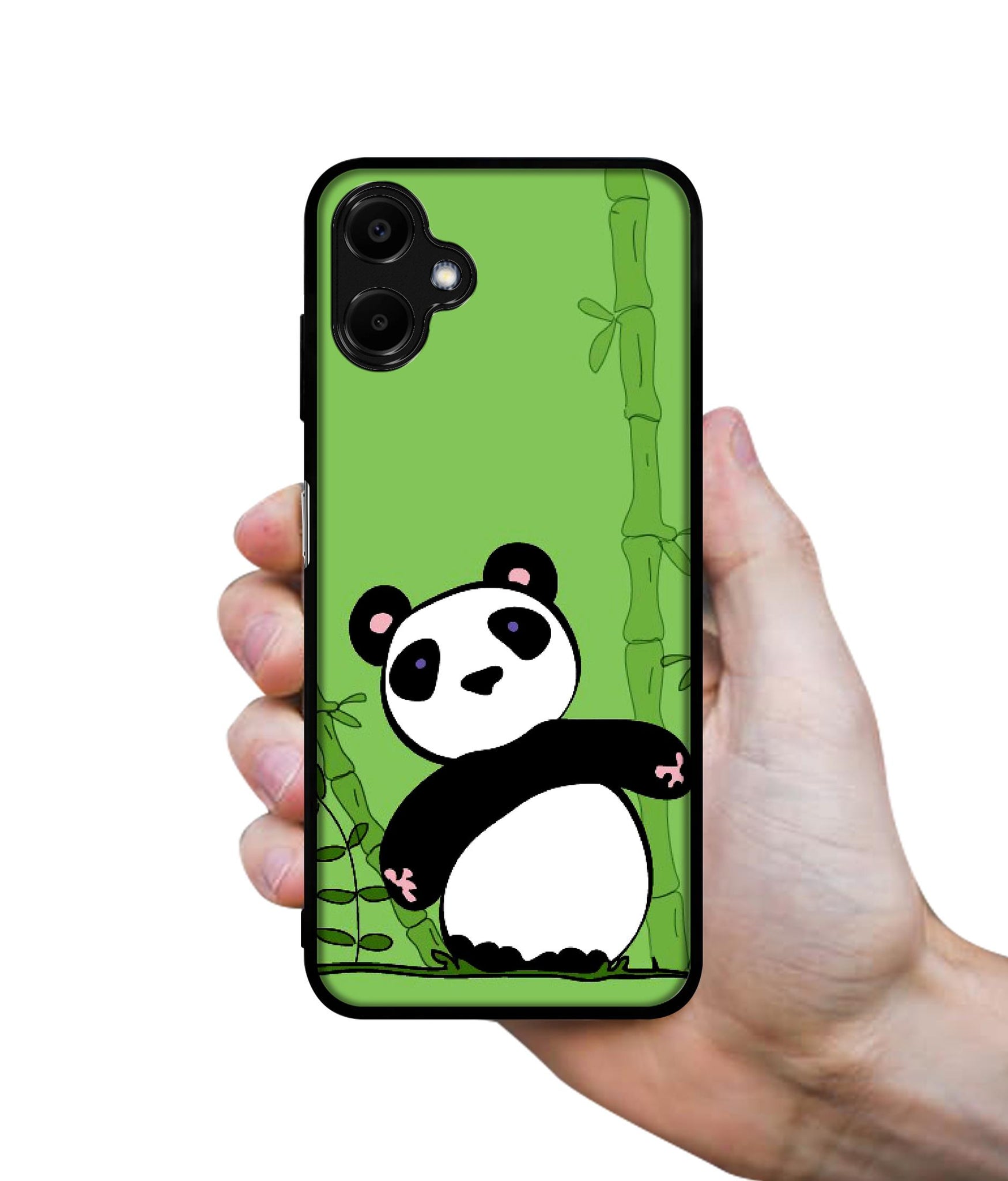 Panda with Bamboo Designer 2D Printed Back Case Cover for Samsung Galaxy F06 5G / M06 5G