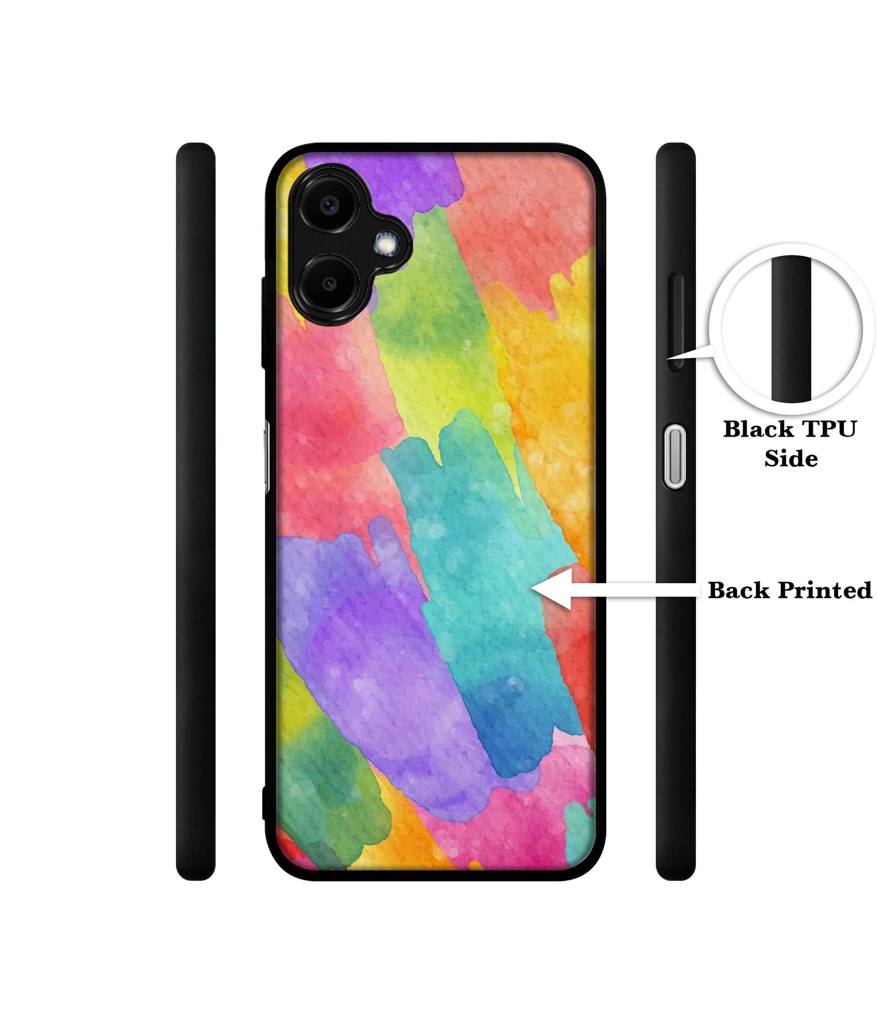 Water Paint Colorful Abstract Designer 2D Printed Back Case Cover for Samsung Galaxy F06 5G / M06 5G