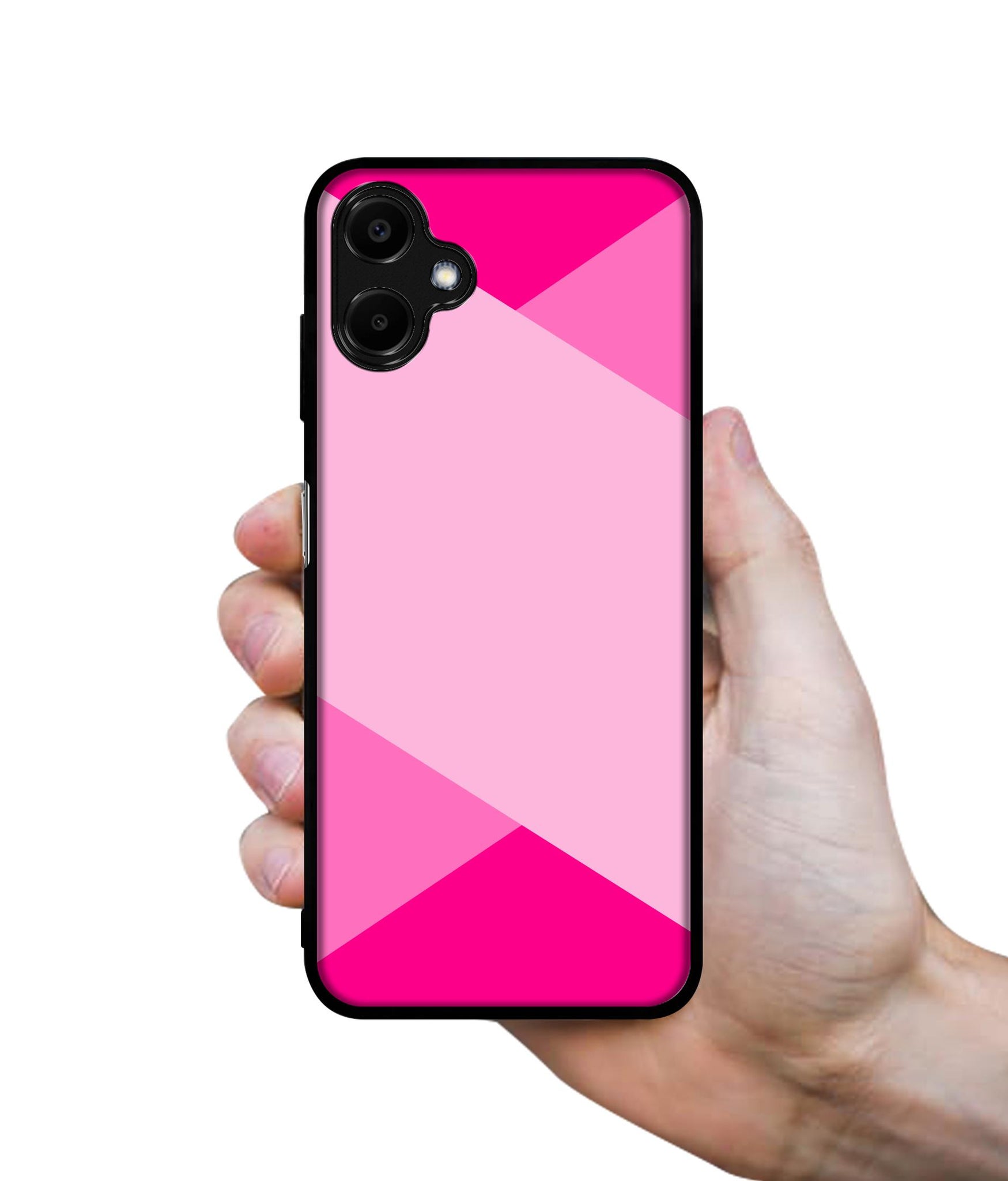 Pink Cross Vector Designer 2D Printed Back Case Cover for Samsung Galaxy F06 5G / M06 5G