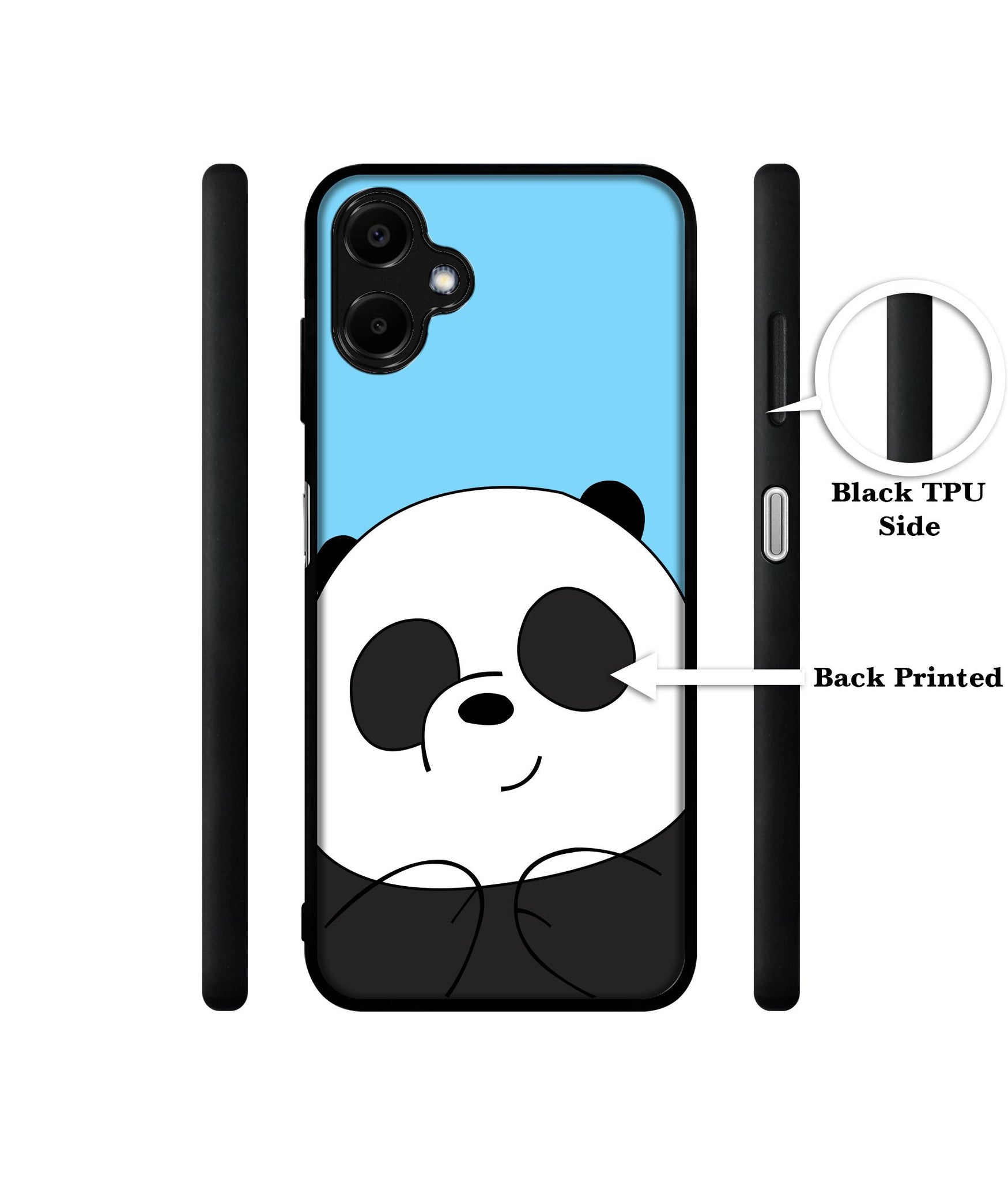 Cute Panda Designer 2D Printed Back Case Cover for Samsung Galaxy F06 5G / M06 5G