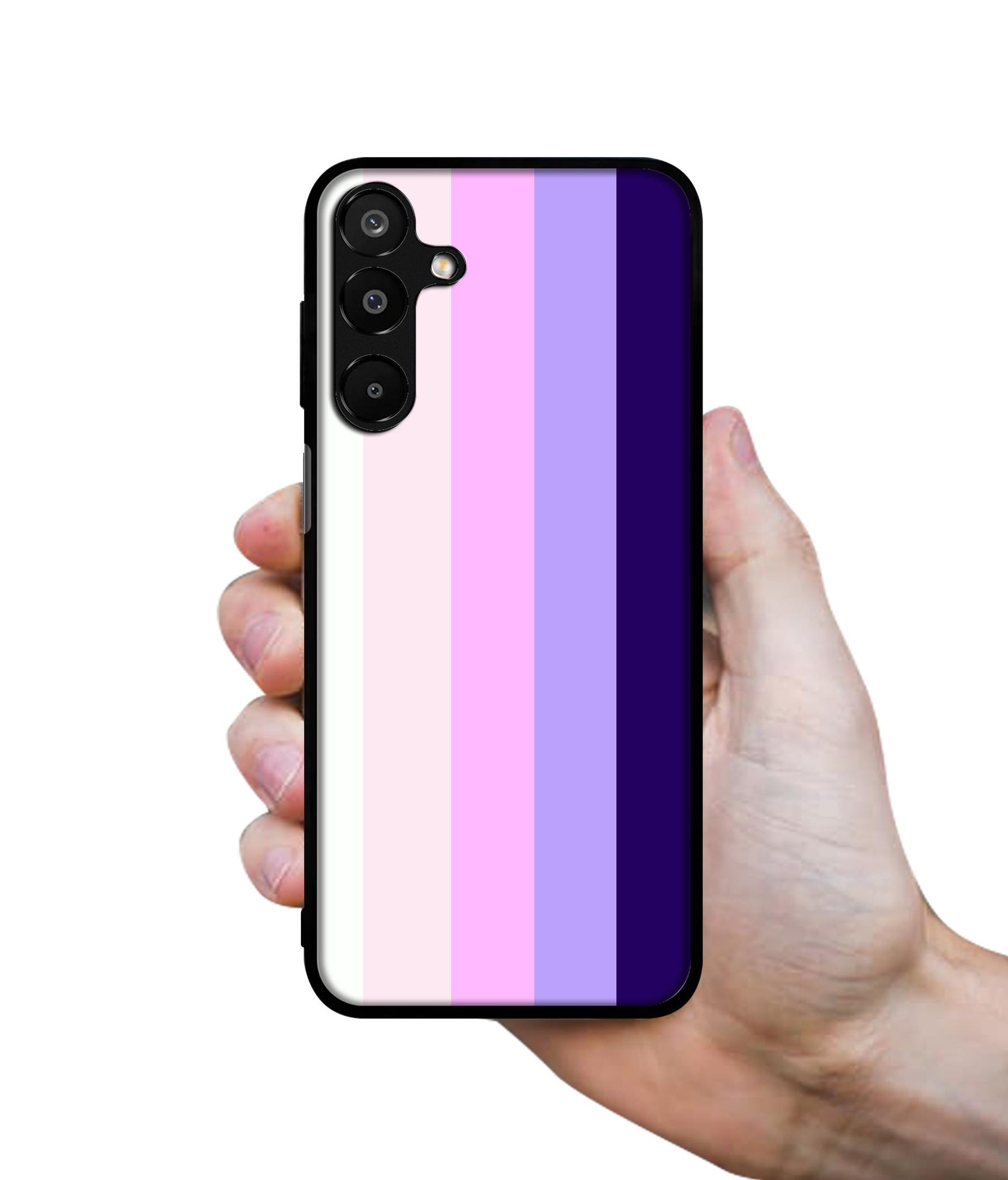 Pink and Purple Lines Designer 2D Printed Back Case Cover for Samsung Galaxy M16 5G / F16 5G