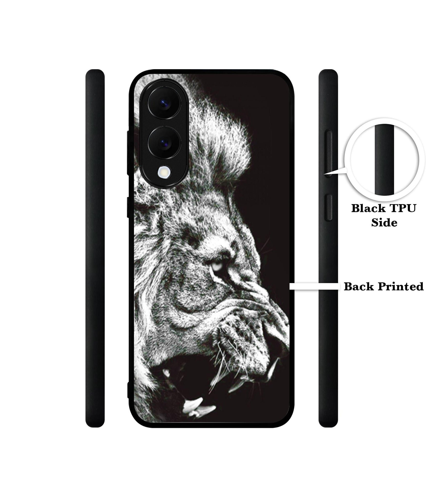 Angry Lion Designer 2D Printed Back Case Cover for Samsung Galaxy S25 Edge 5G