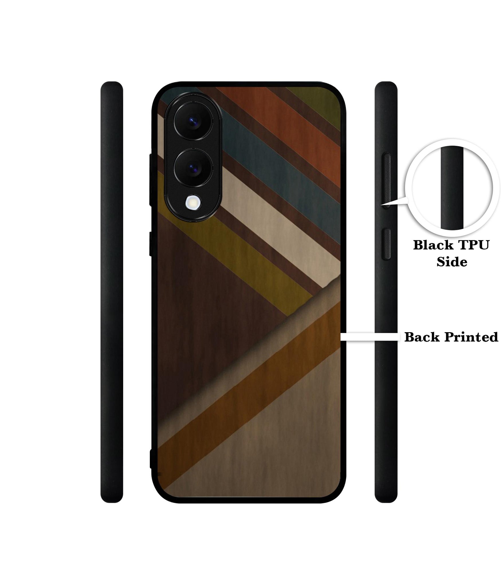Colorful Wooden Pattern Designer 2D Printed Back Case Cover for Samsung Galaxy S25 Edge 5G