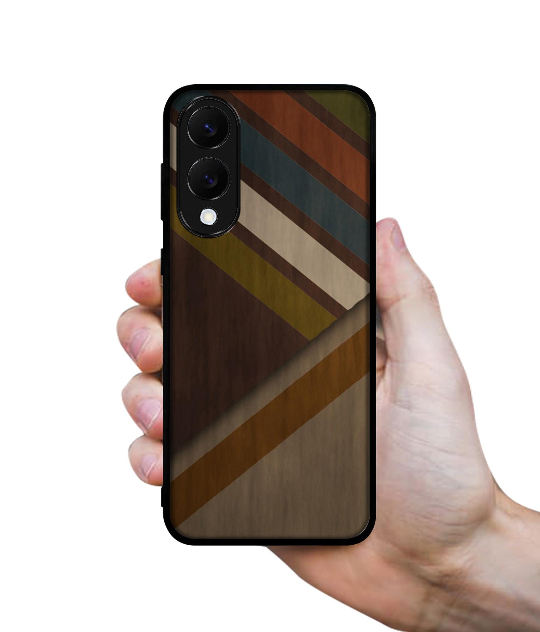 Colorful Wooden Pattern Designer 2D Printed Back Case Cover for Samsung Galaxy S25 Edge 5G