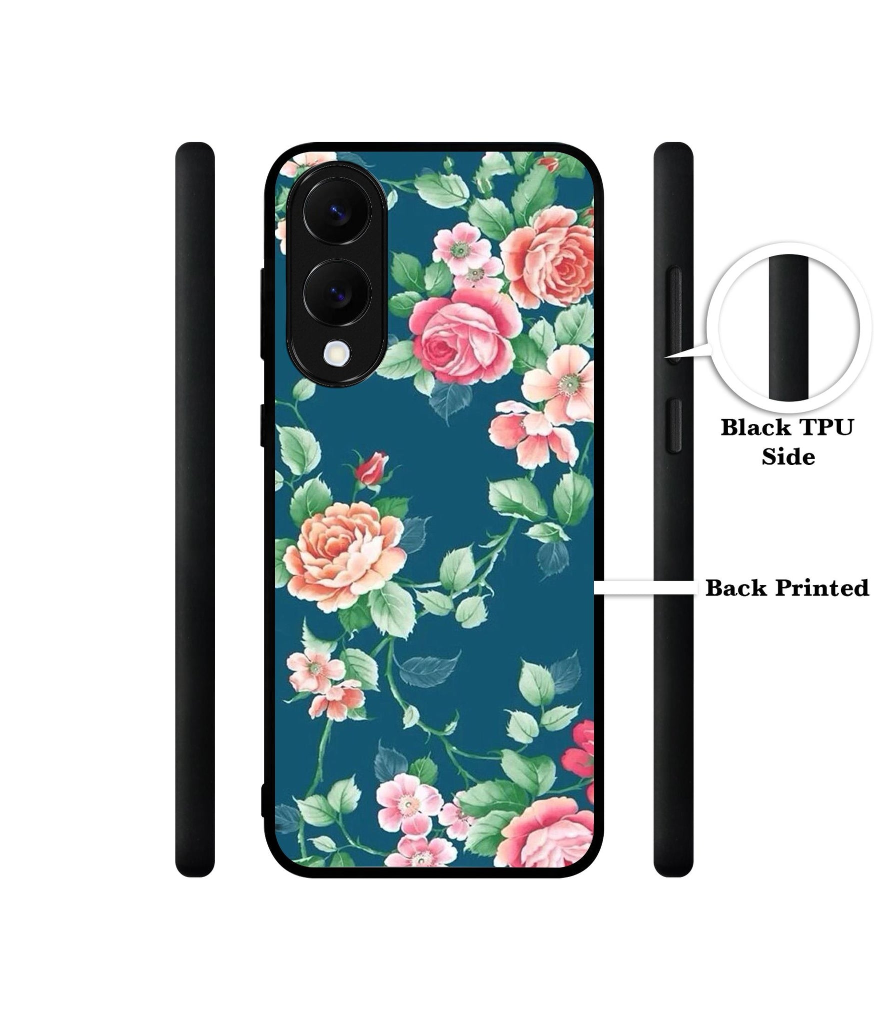 Vintage Floral Designer 2D Printed Back Case Cover for Samsung Galaxy S25 Edge 5G