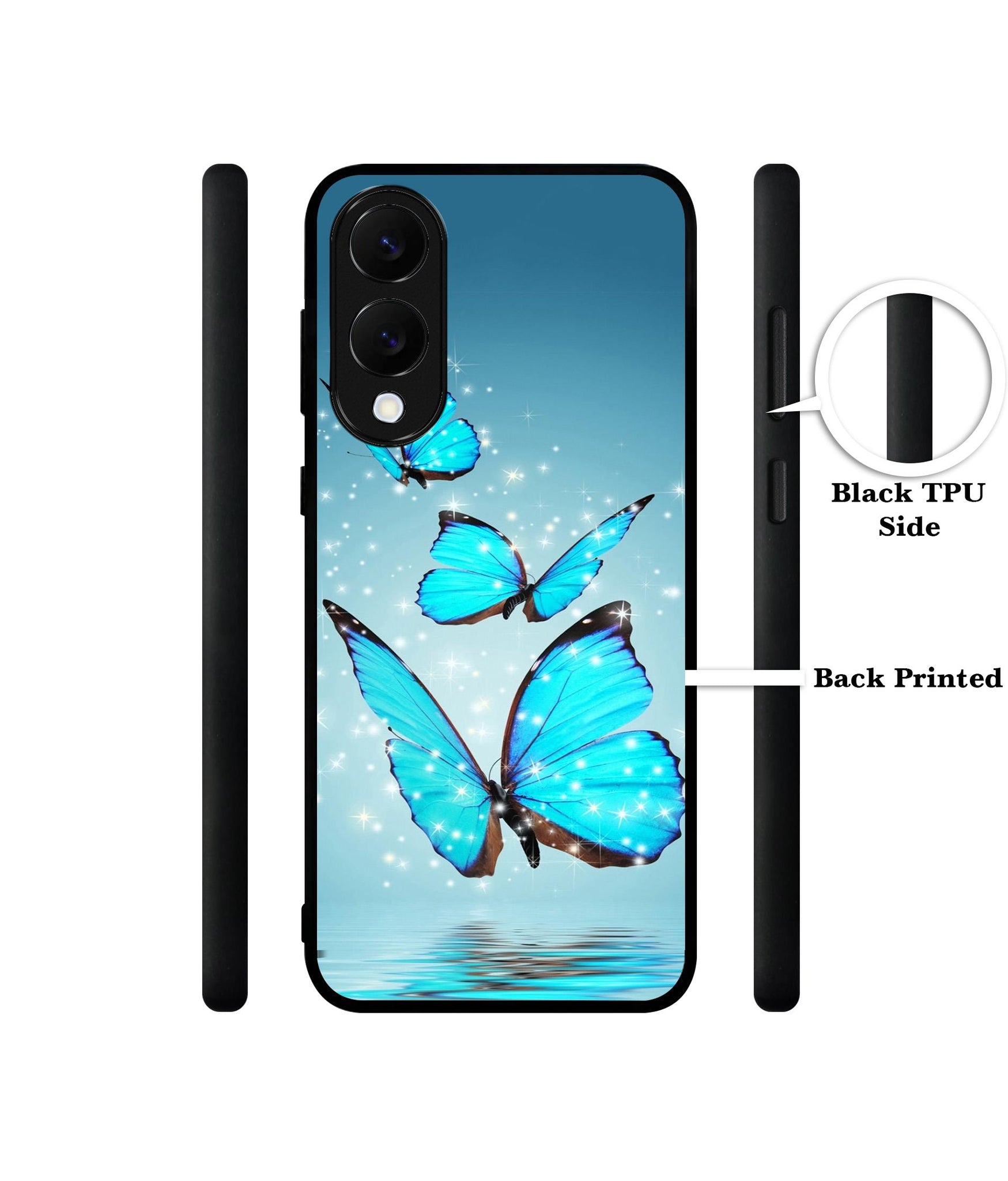 Flying Butterflies Designer 2D Printed Back Case Cover for Samsung Galaxy S25 Edge 5G
