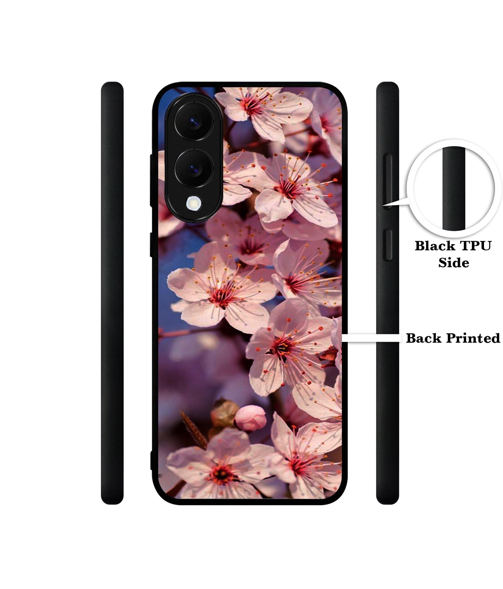 Pink Flowers Pattern Designer 2D Printed Back Case Cover for Samsung Galaxy S25 Edge 5G
