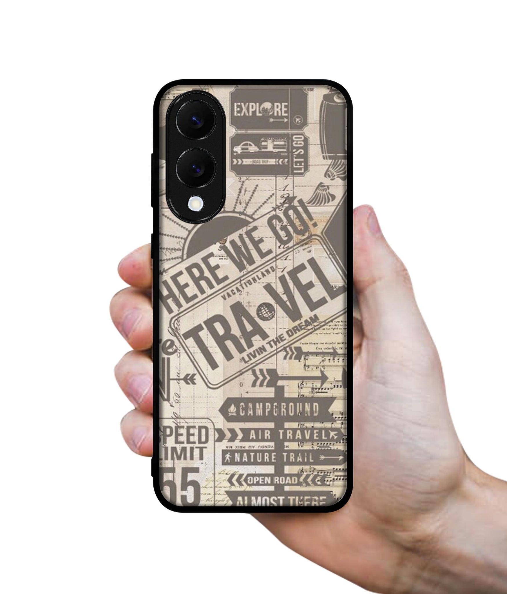 Travel Designer 2D Printed Back Case Cover for Samsung Galaxy S25 Edge 5G