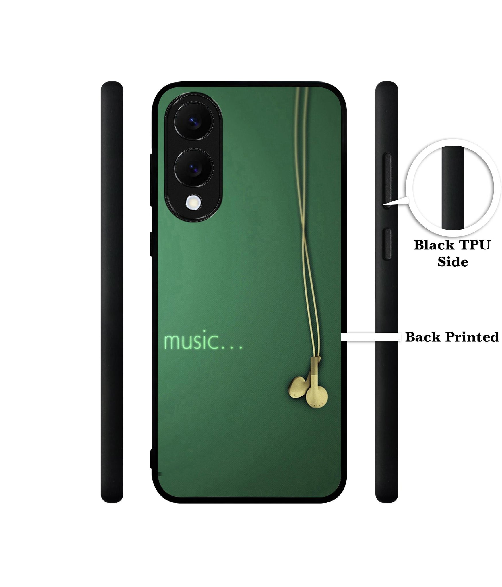 Headphone Music Designer 2D Printed Back Case Cover for Samsung Galaxy S25 Edge 5G