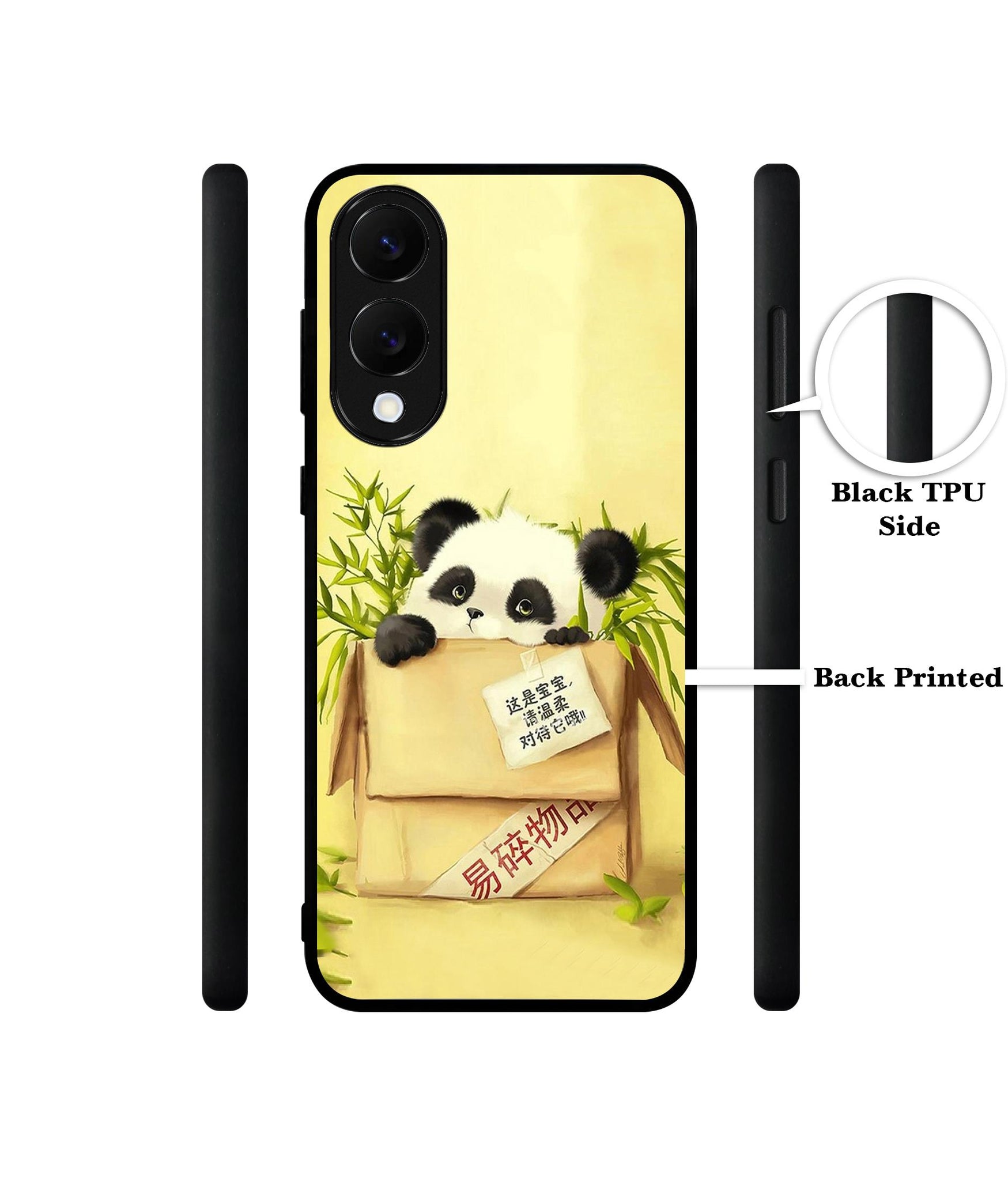Panda In Box Designer 2D Printed Back Case Cover for Samsung Galaxy S25 Edge 5G