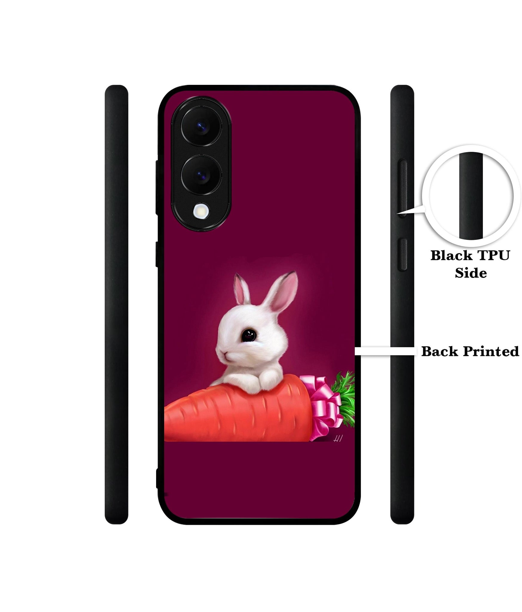 Bunny With Carrot Designer 2D Printed Back Case Cover for Samsung Galaxy S25 Edge 5G