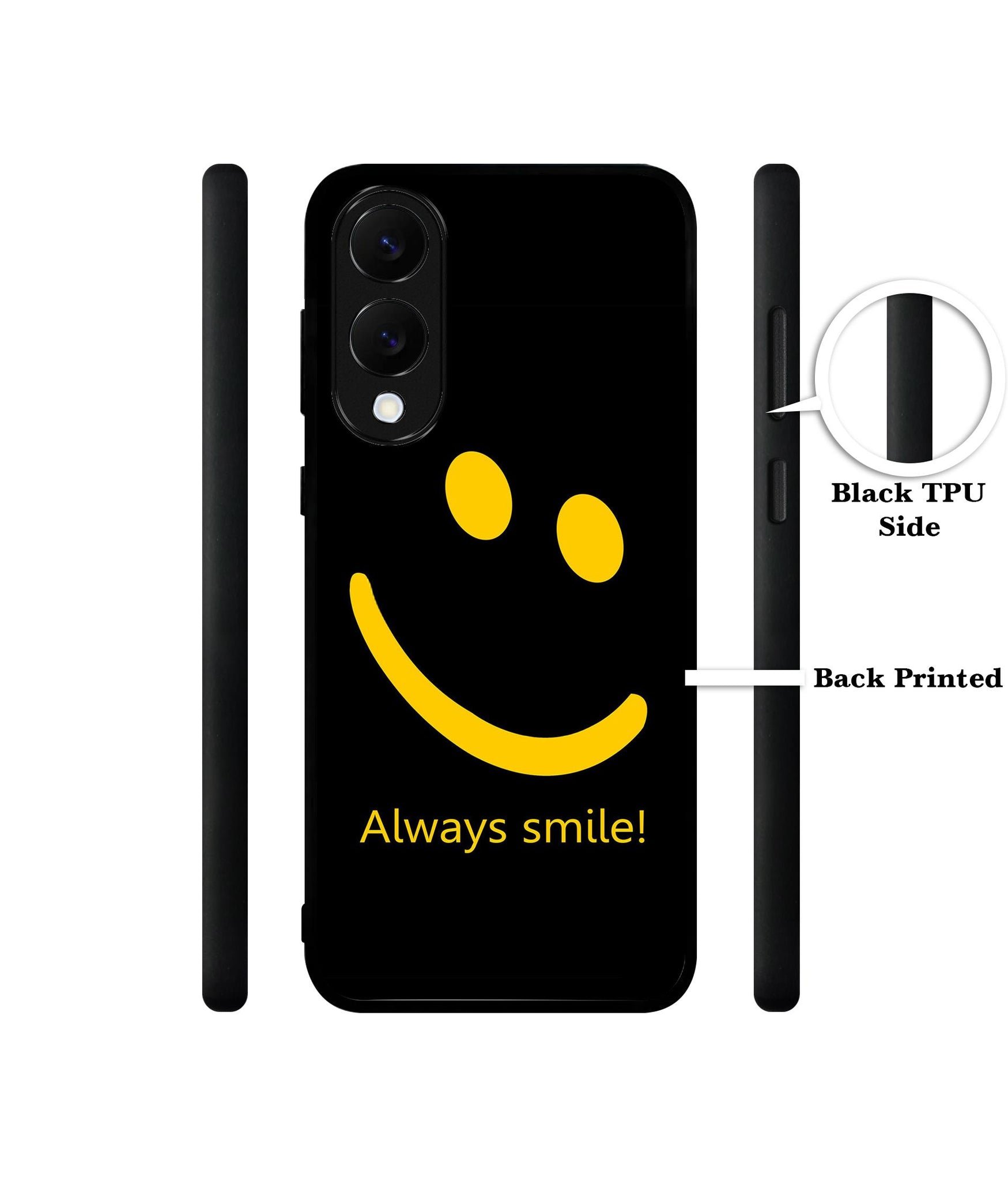 Always Smile Quote Designer 2D Printed Back Case Cover for Samsung Galaxy S25 Edge 5G