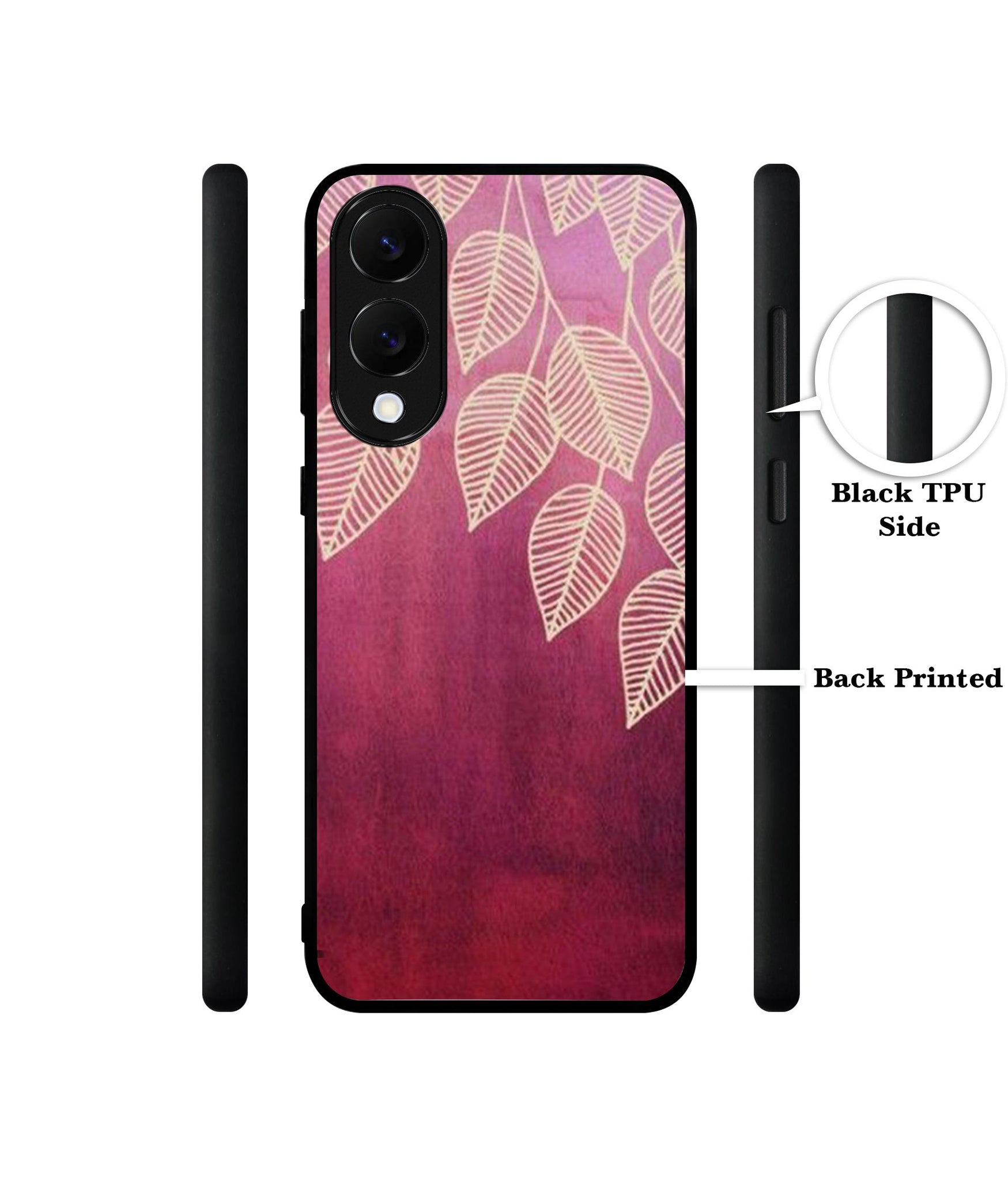 Leaf Pattern Designer 2D Printed Back Case Cover for Samsung Galaxy S25 Edge 5G
