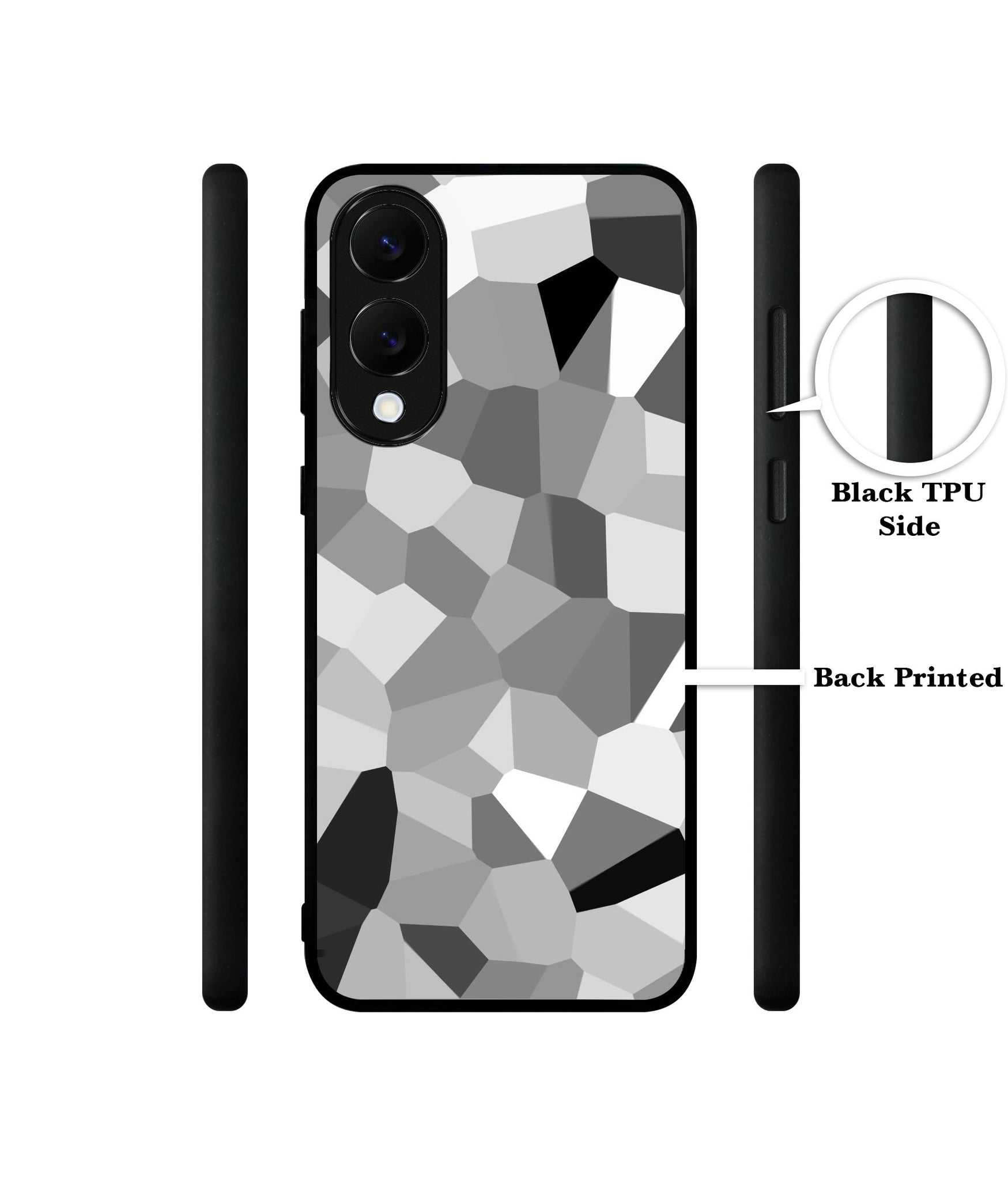 Black & White Mathematical Shape Designer 2D Printed Back Case Cover for Samsung Galaxy S25 Edge 5G