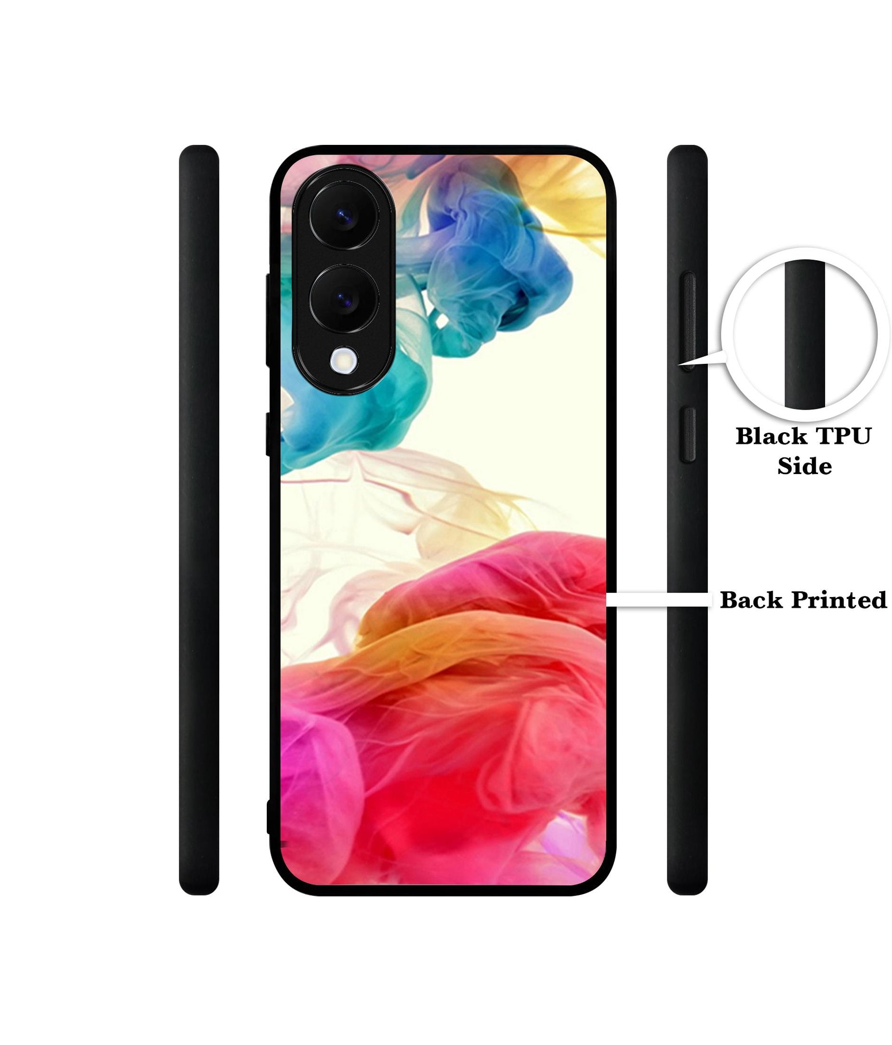 Colored Smoke Designer 2D Printed Back Case Cover for Samsung Galaxy S25 Edge 5G