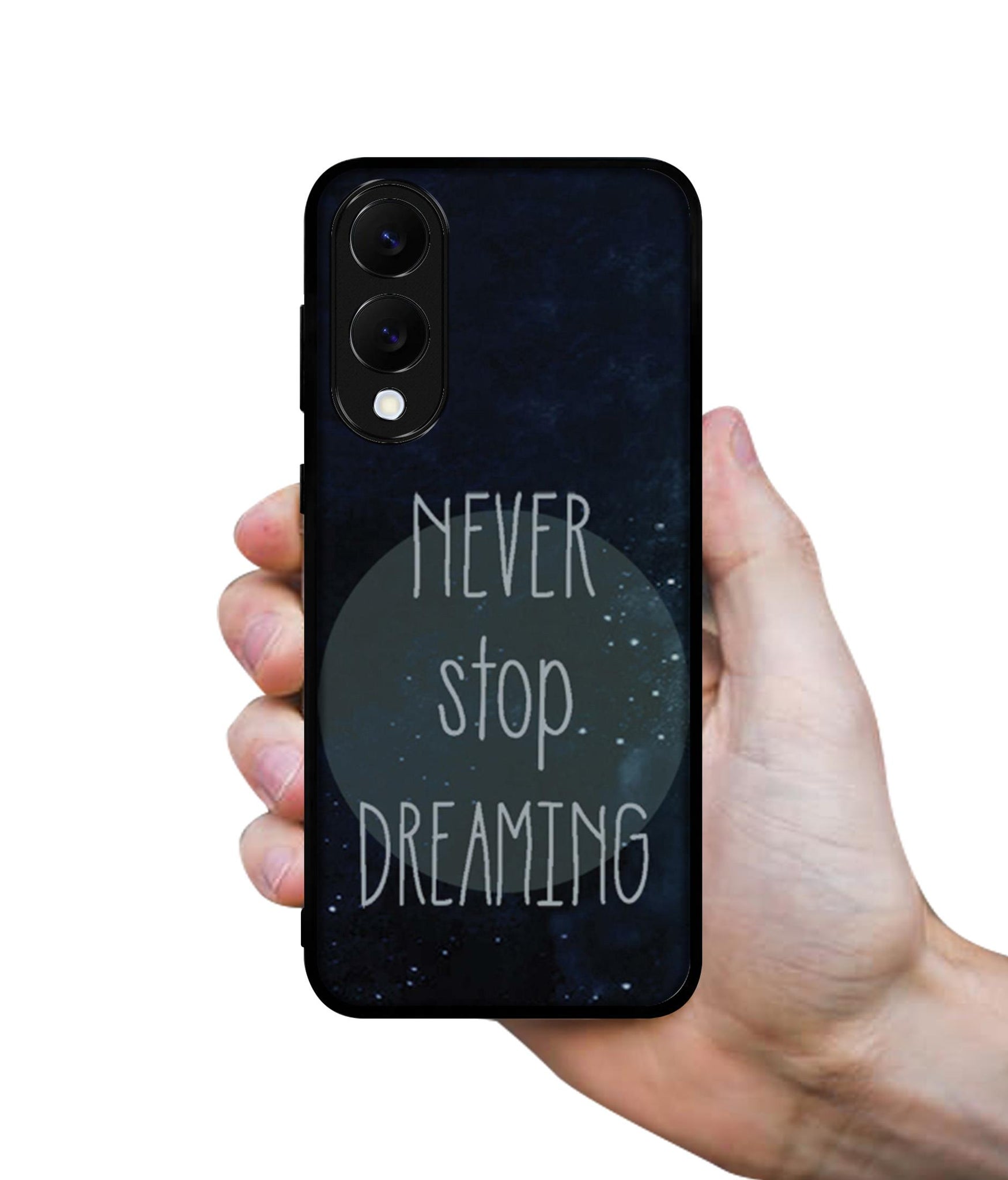 Never Stop Dreaming Designer 2D Printed Back Case Cover for Samsung Galaxy S25 Edge 5G