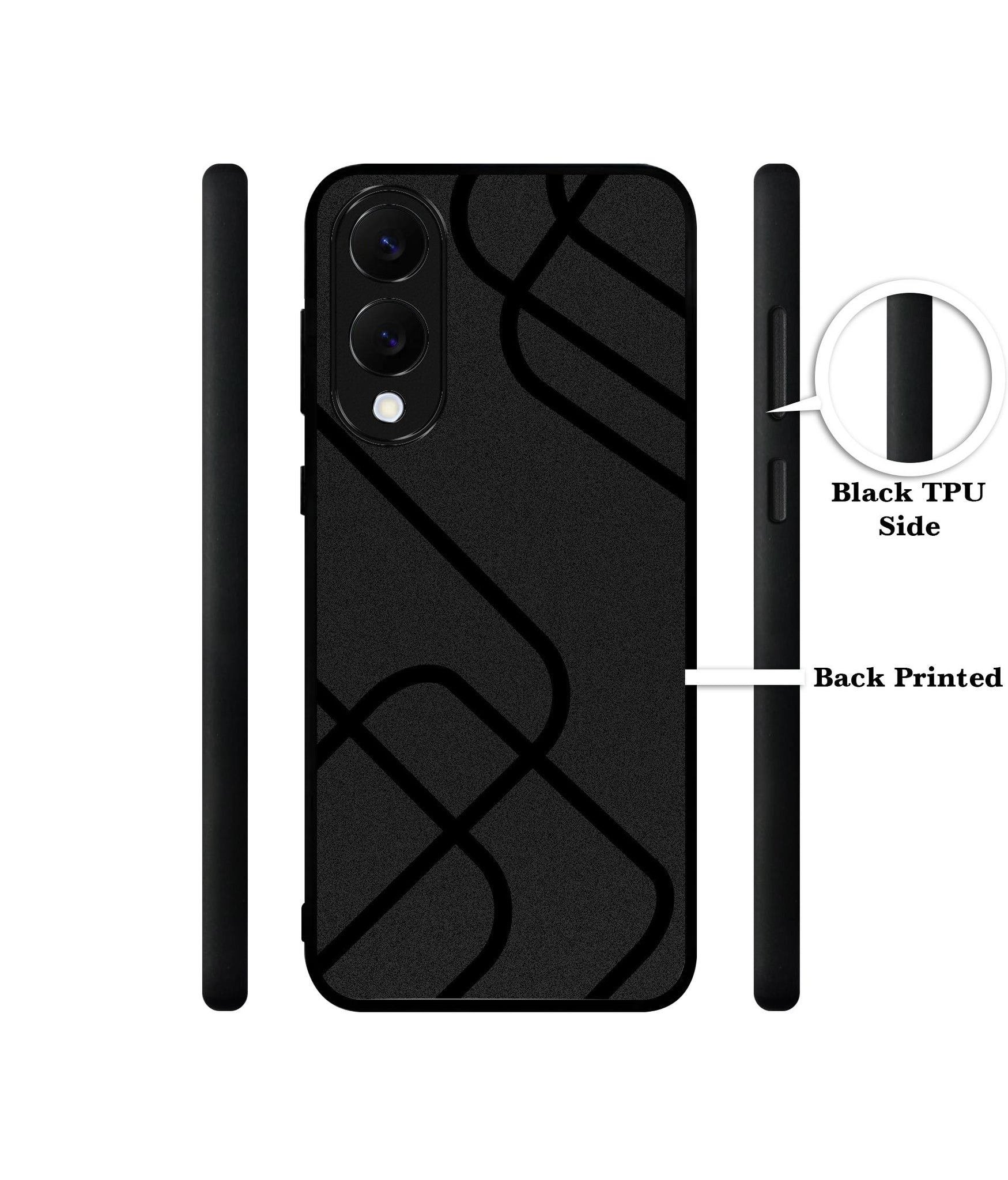 Zig-Zag Black Line Designer 2D Printed Back Case Cover for Samsung Galaxy S25 Edge 5G