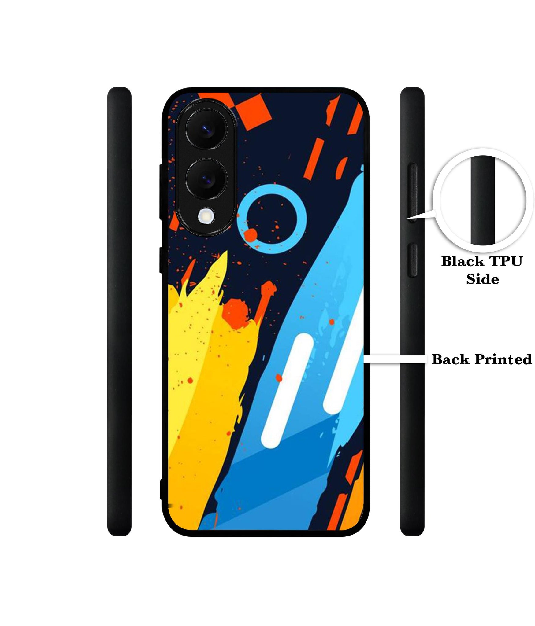 Abstract Stripes Geometric Figures Designer 2D Printed Back Case Cover for Samsung Galaxy S25 Edge 5G