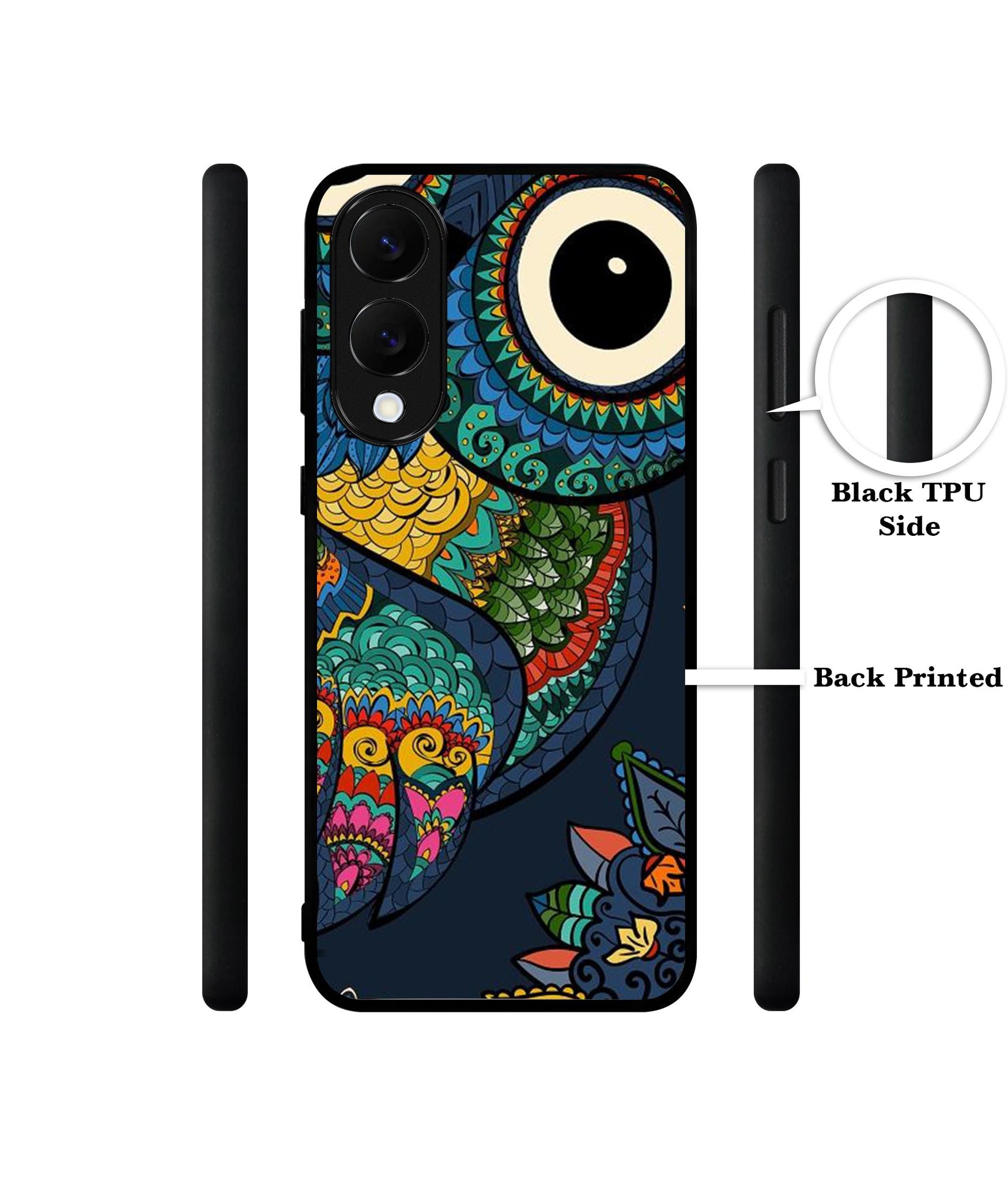 Owl Illustration Designer 2D Printed Back Case Cover for Samsung Galaxy S25 Edge 5G