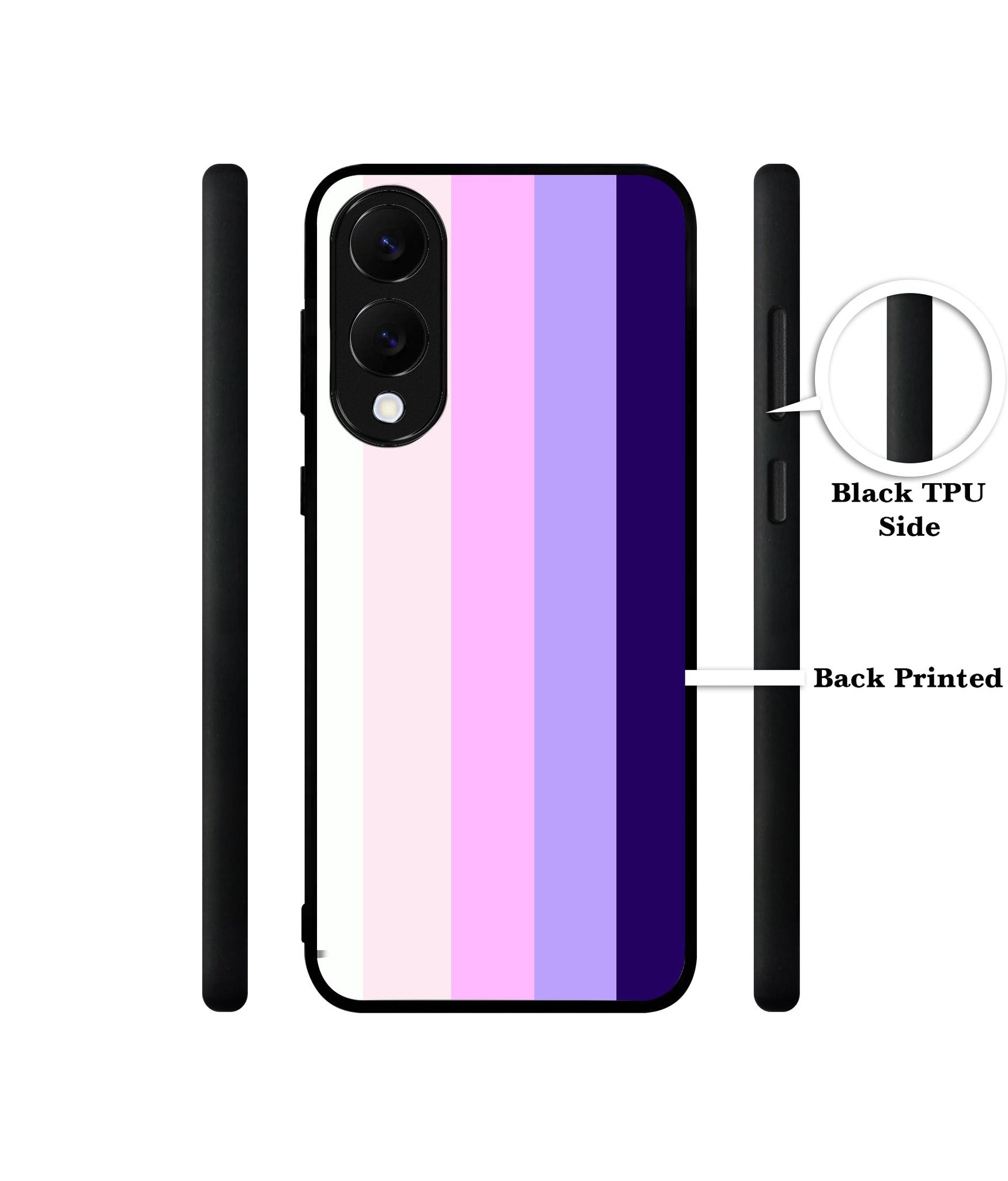 Pink and Purple Lines Designer 2D Printed Back Case Cover for Samsung Galaxy S25 Edge 5G