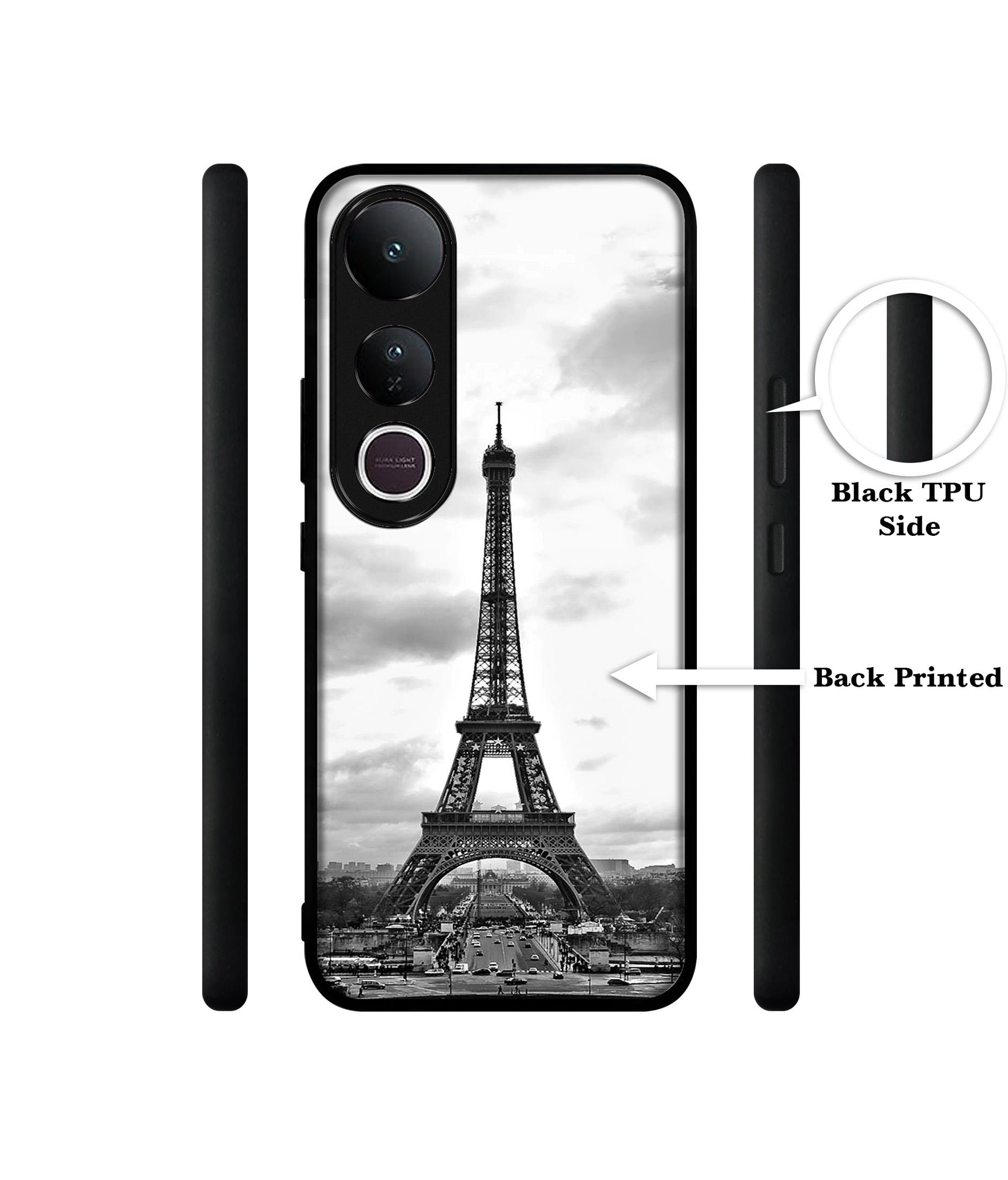 Eiffel Tower Designer 2D Printed Back Case Cover for Vivo V50 Lite 5G / V50 Lite 4G