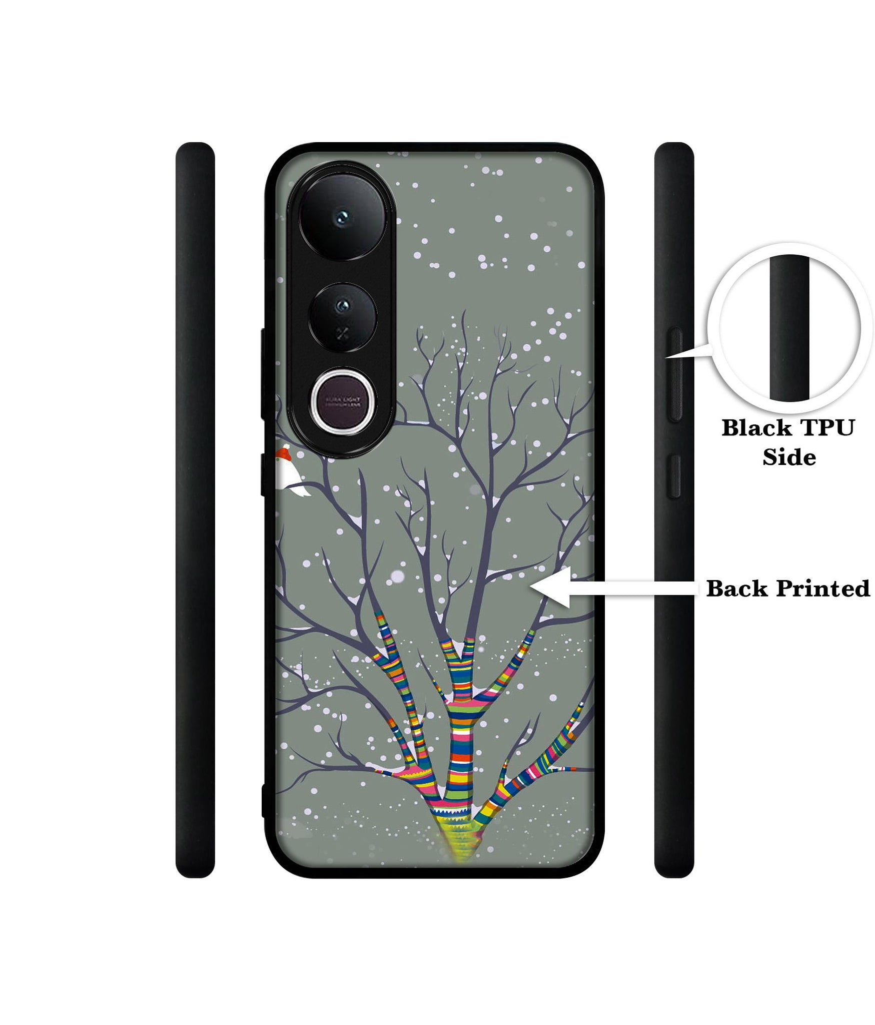 Winter Pattern Print Designer 2D Printed Back Case Cover for Vivo V50 Lite 5G / V50 Lite 4G