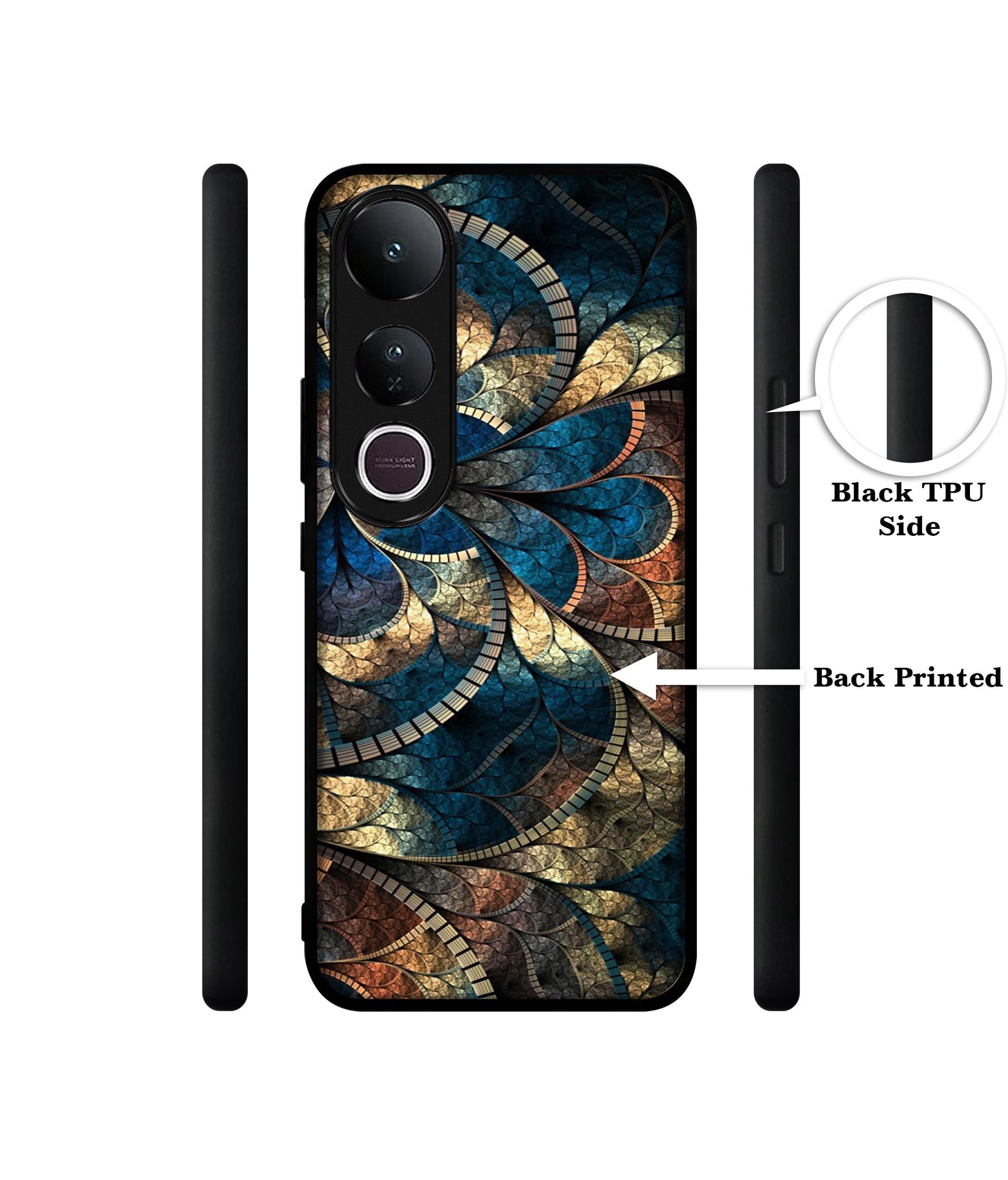 Fractional Pattern Designer 2D Printed Back Case Cover for Vivo V50 Lite 5G / V50 Lite 4G