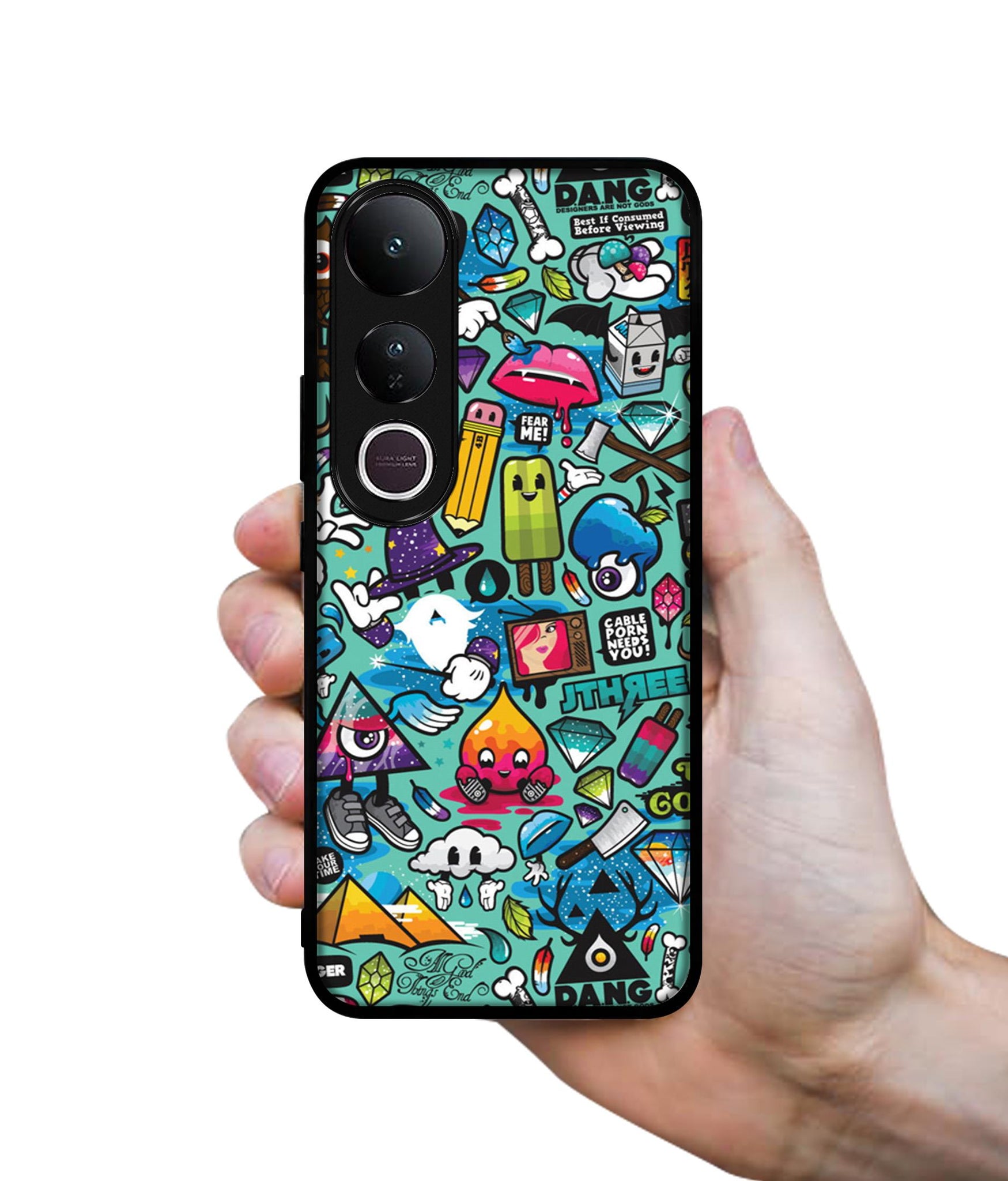 Crazy Designer 2D Printed Back Case Cover for Vivo V50 Lite 5G / V50 Lite 4G