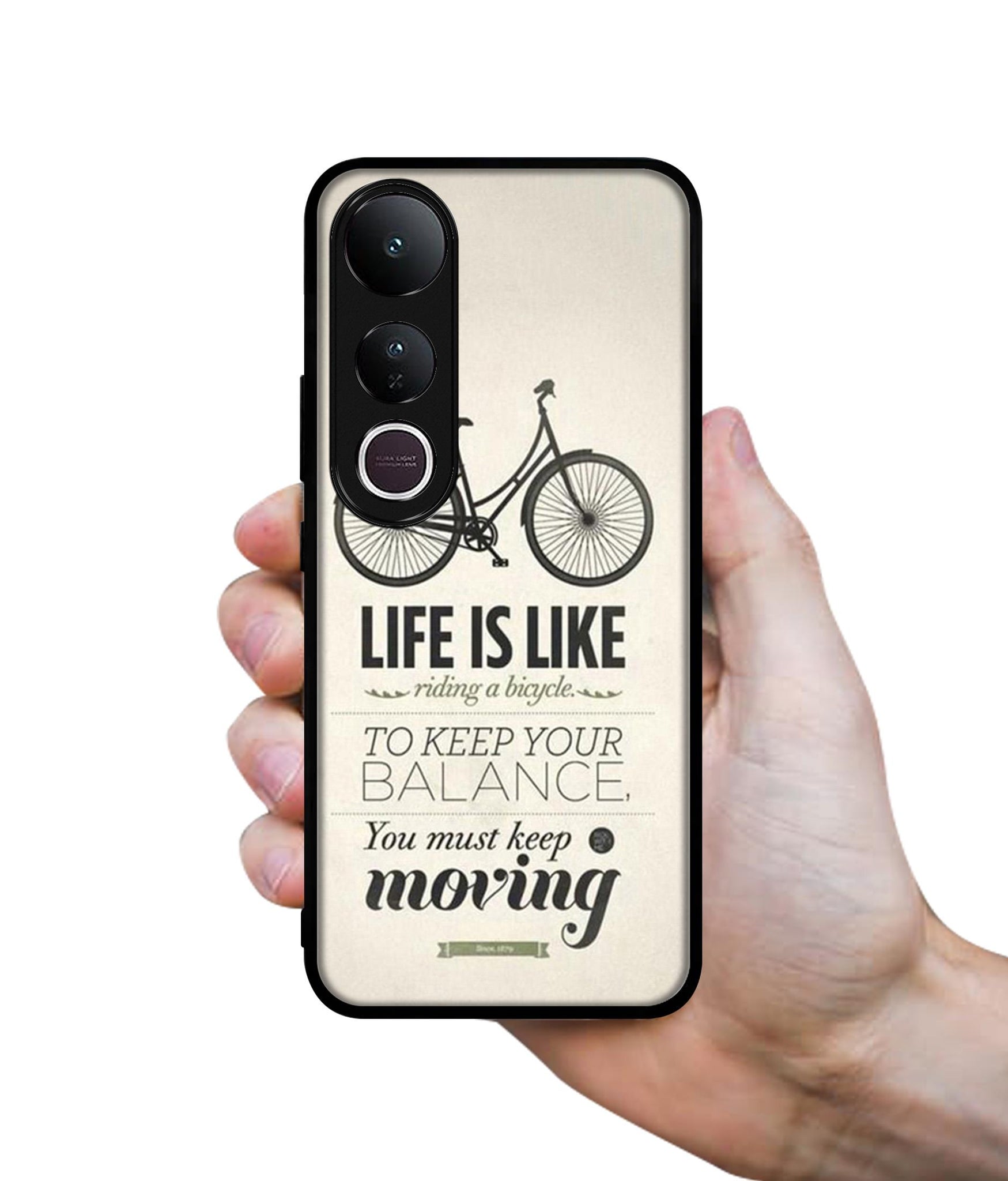 Life is Like Moving Designer 2D Printed Back Case Cover for Vivo V50 Lite 5G / V50 Lite 4G
