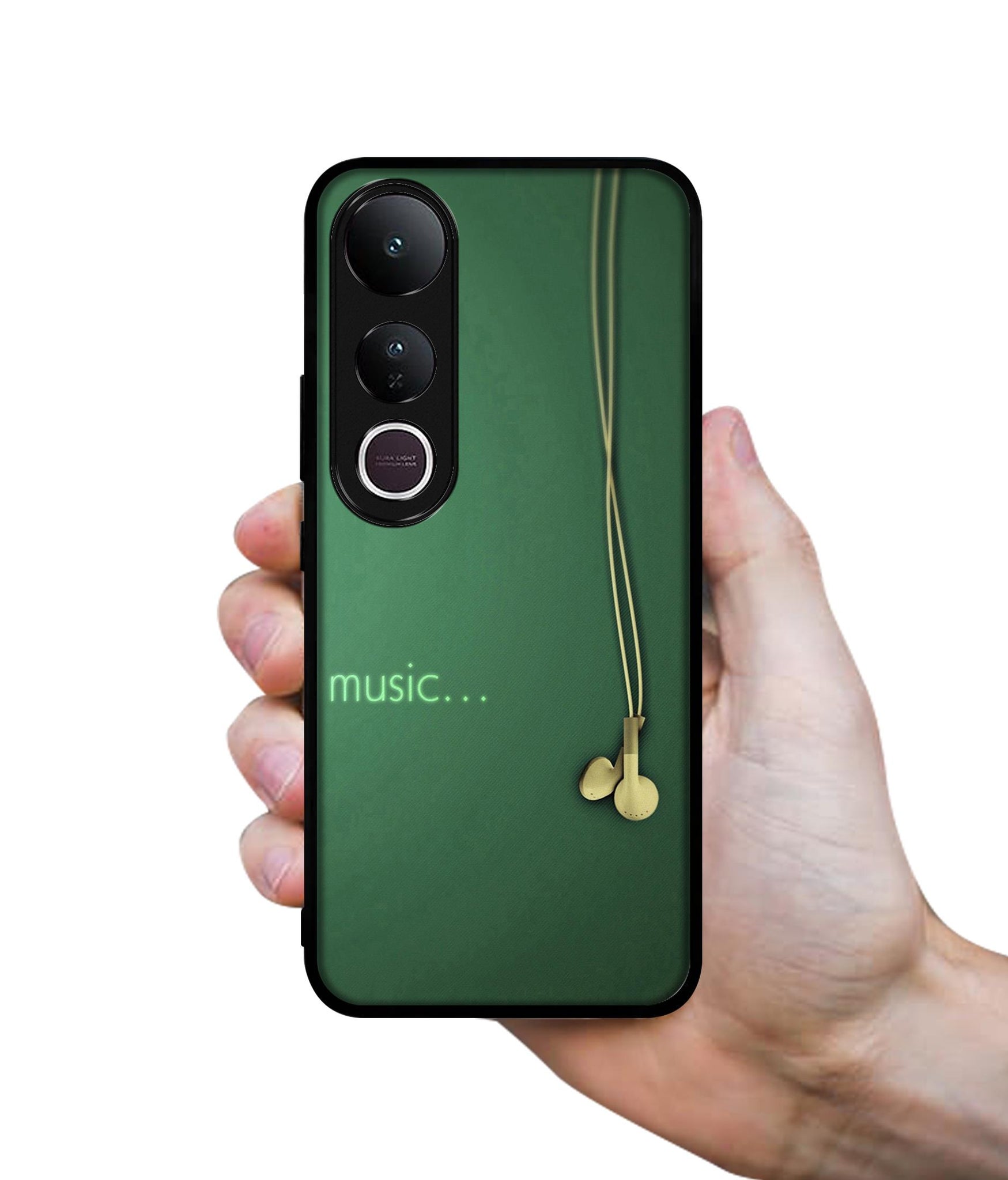 Headphone Music Designer 2D Printed Back Case Cover for Vivo V50 Lite 5G / V50 Lite 4G