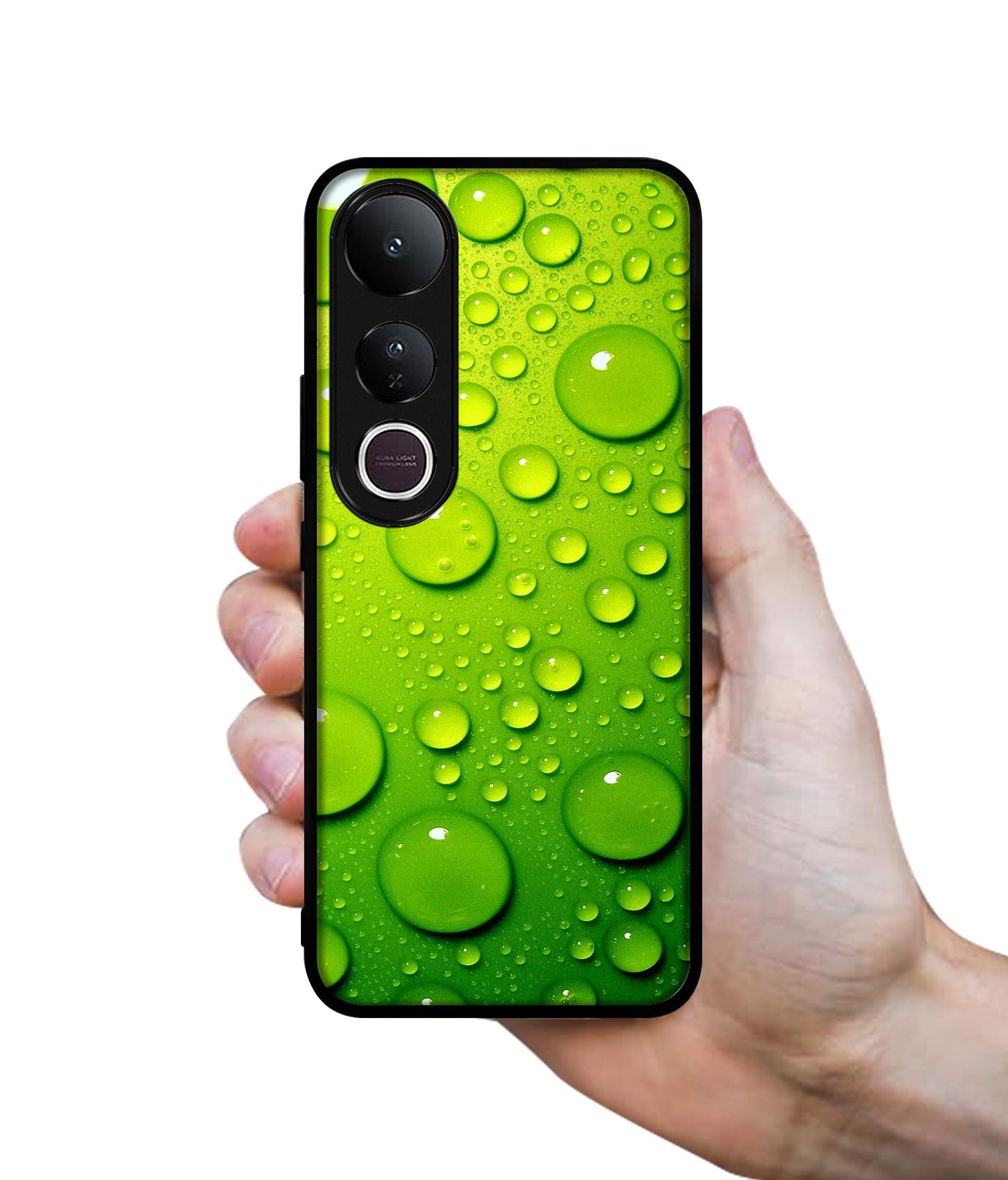 Green Bubbles Designer 2D Printed Back Case Cover for Vivo V50 Lite 5G / V50 Lite 4G