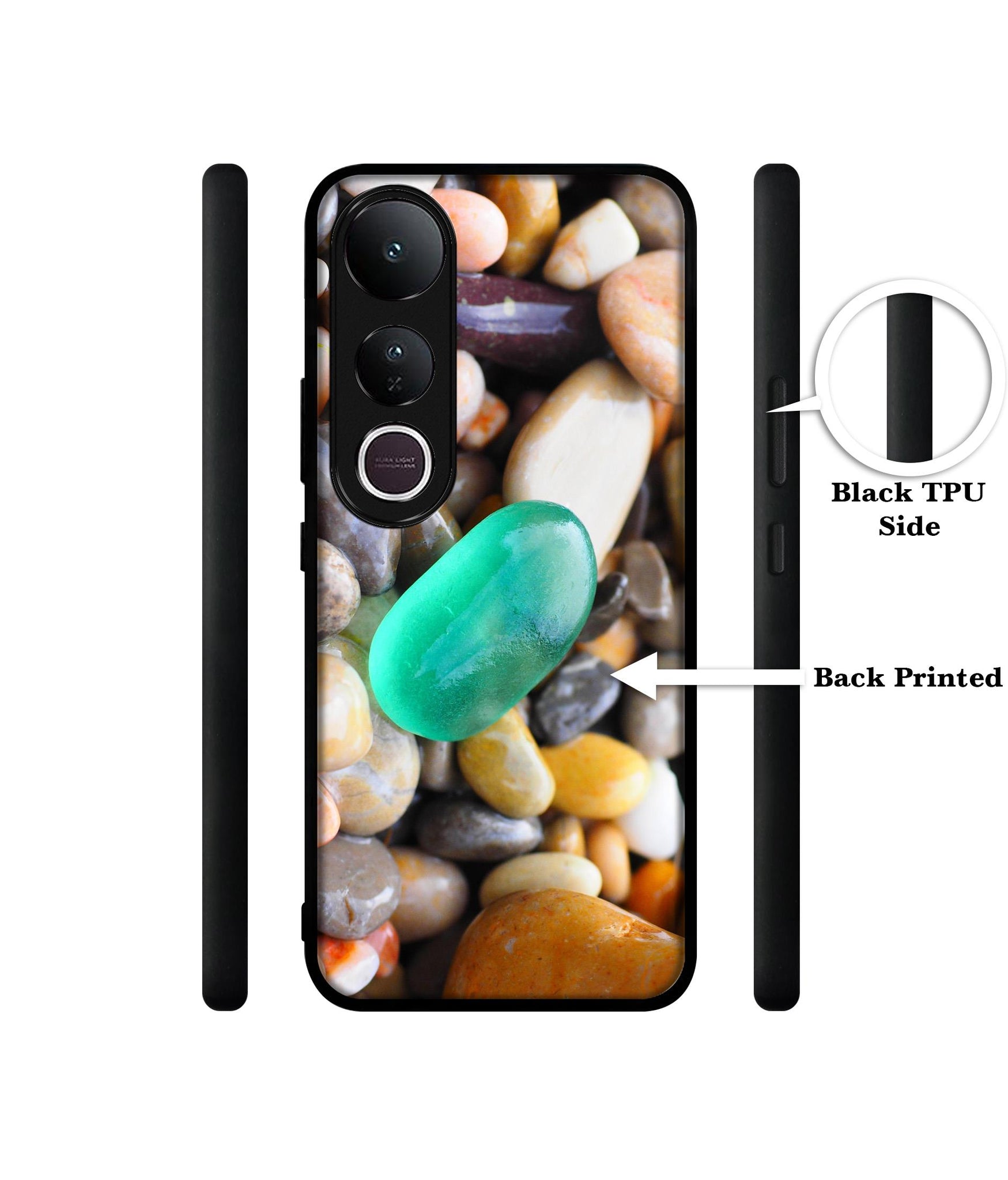 Sea Stones Designer 2D Printed Back Case Cover for Vivo V50 Lite 5G / V50 Lite 4G
