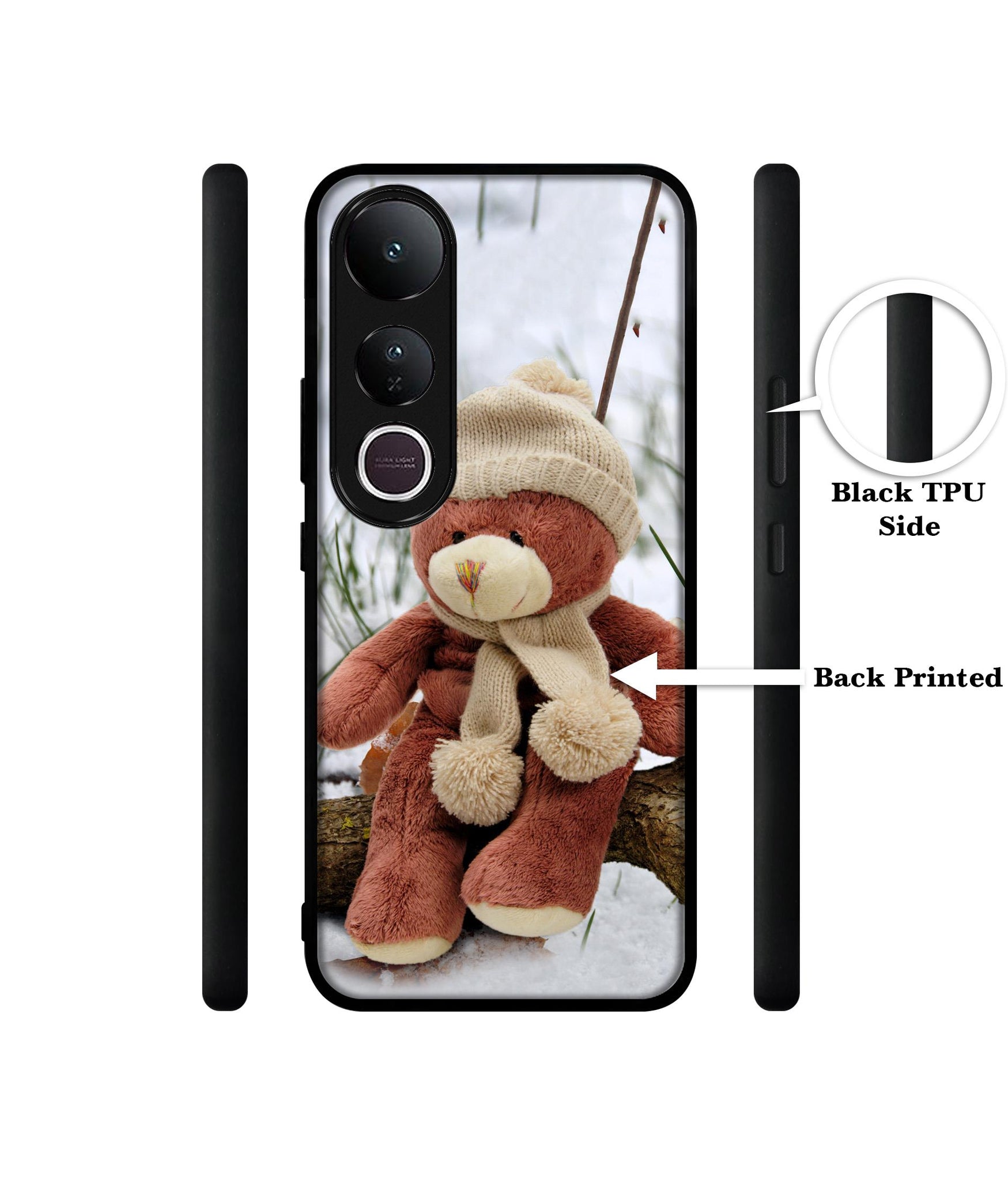 Woolen Bear Designer 2D Printed Back Case Cover for Vivo V50 Lite 5G / V50 Lite 4G