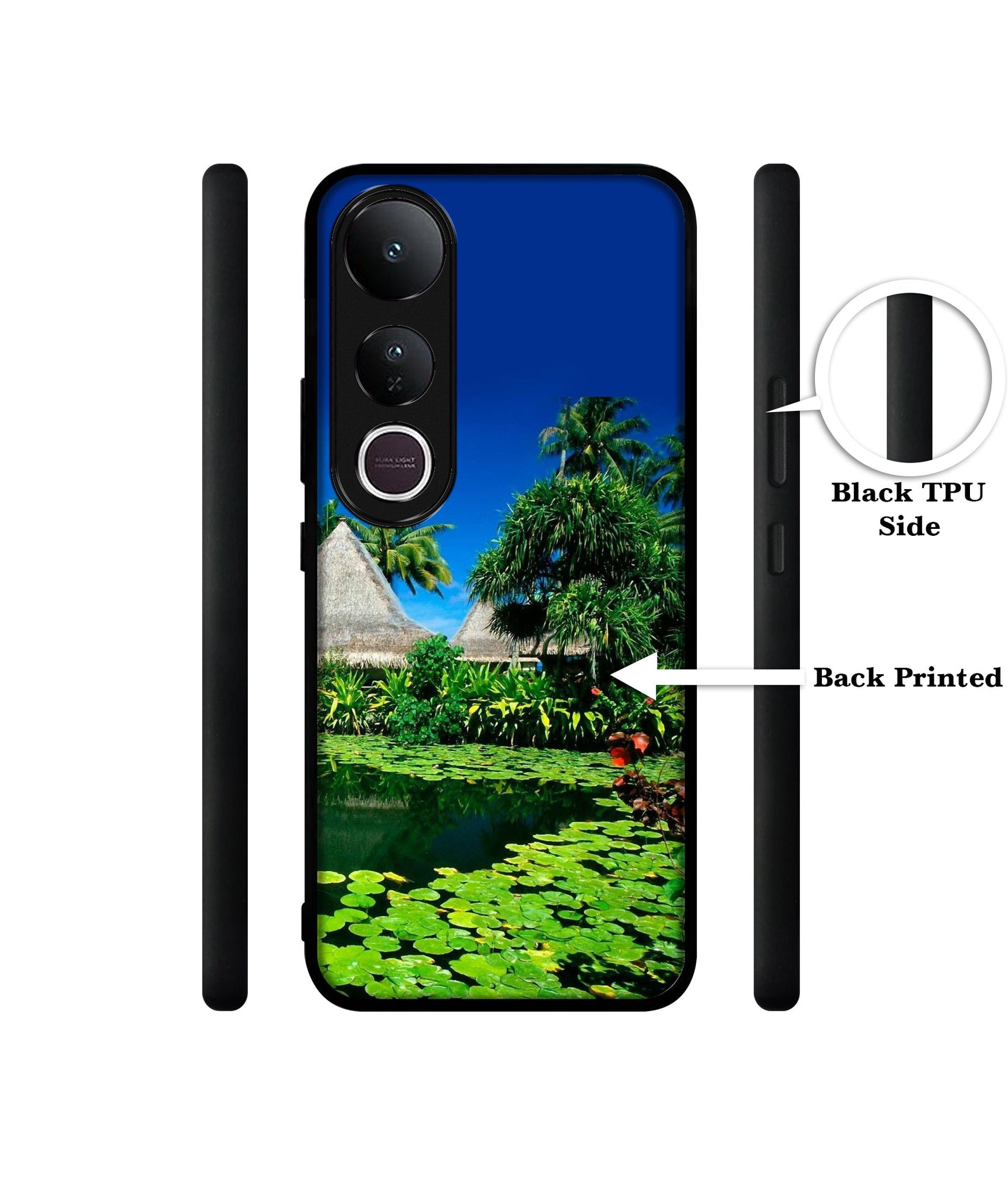 Tropics Water Designer 2D Printed Back Case Cover for Vivo V50 Lite 5G / V50 Lite 4G