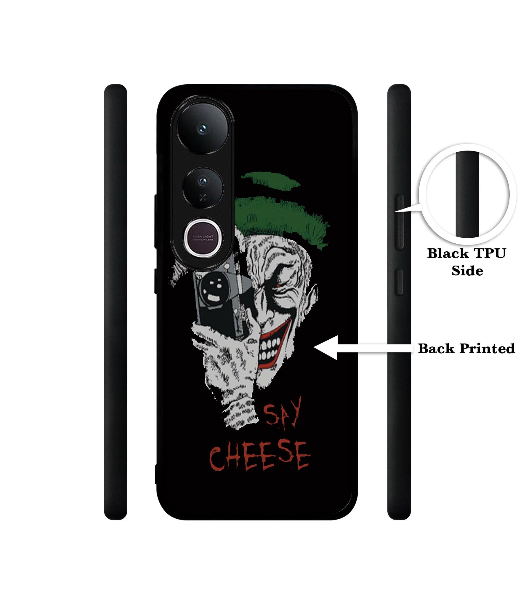 Joker Say Cheese Designer 2D Printed Back Case Cover for Vivo V50 Lite 5G / V50 Lite 4G