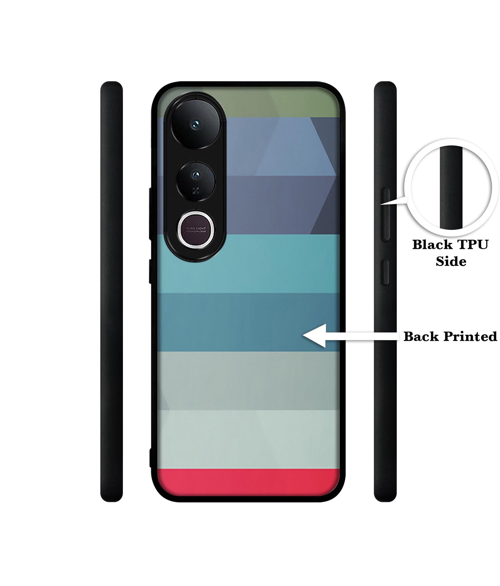 Colorful Lines Designer 2D Printed Back Case Cover for Vivo V50 Lite 5G / V50 Lite 4G