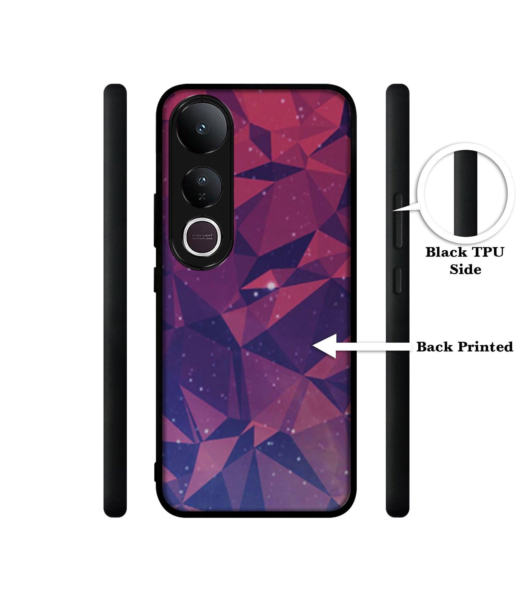 Bad Color Shape Designer 2D Printed Back Case Cover for Vivo V50 Lite 5G / V50 Lite 4G