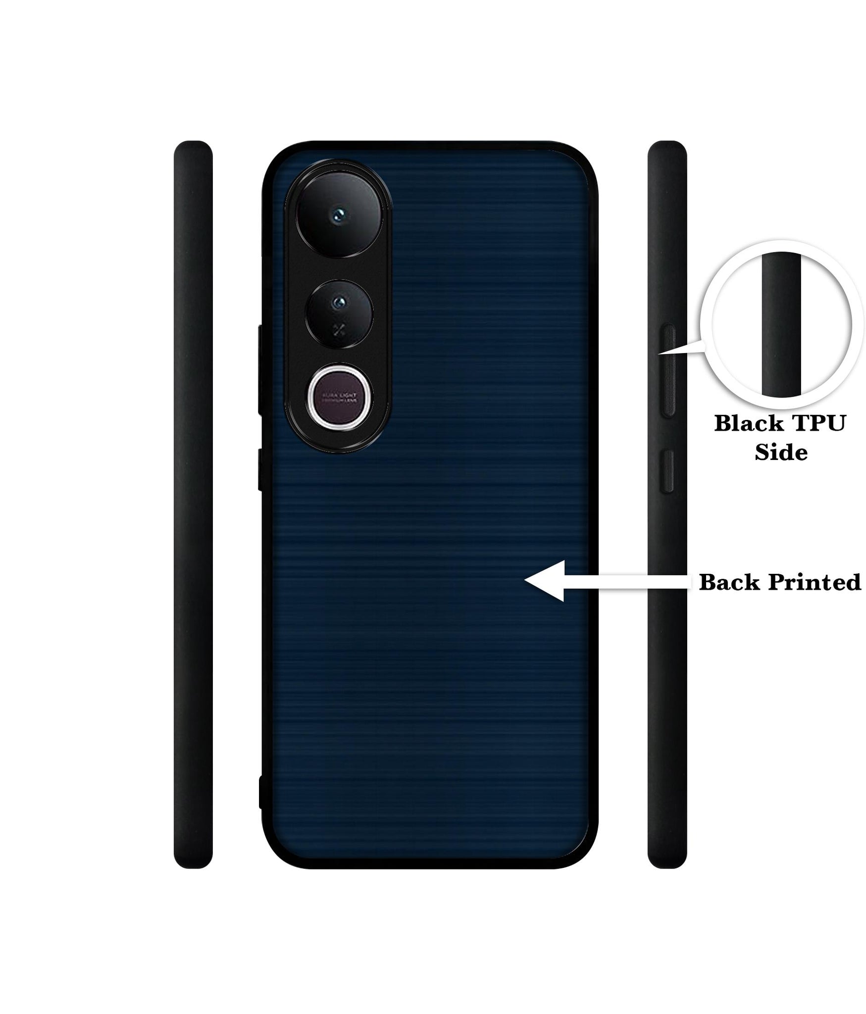 Blue Line Designer 2D Printed Back Case Cover for Vivo V50 Lite 5G / V50 Lite 4G