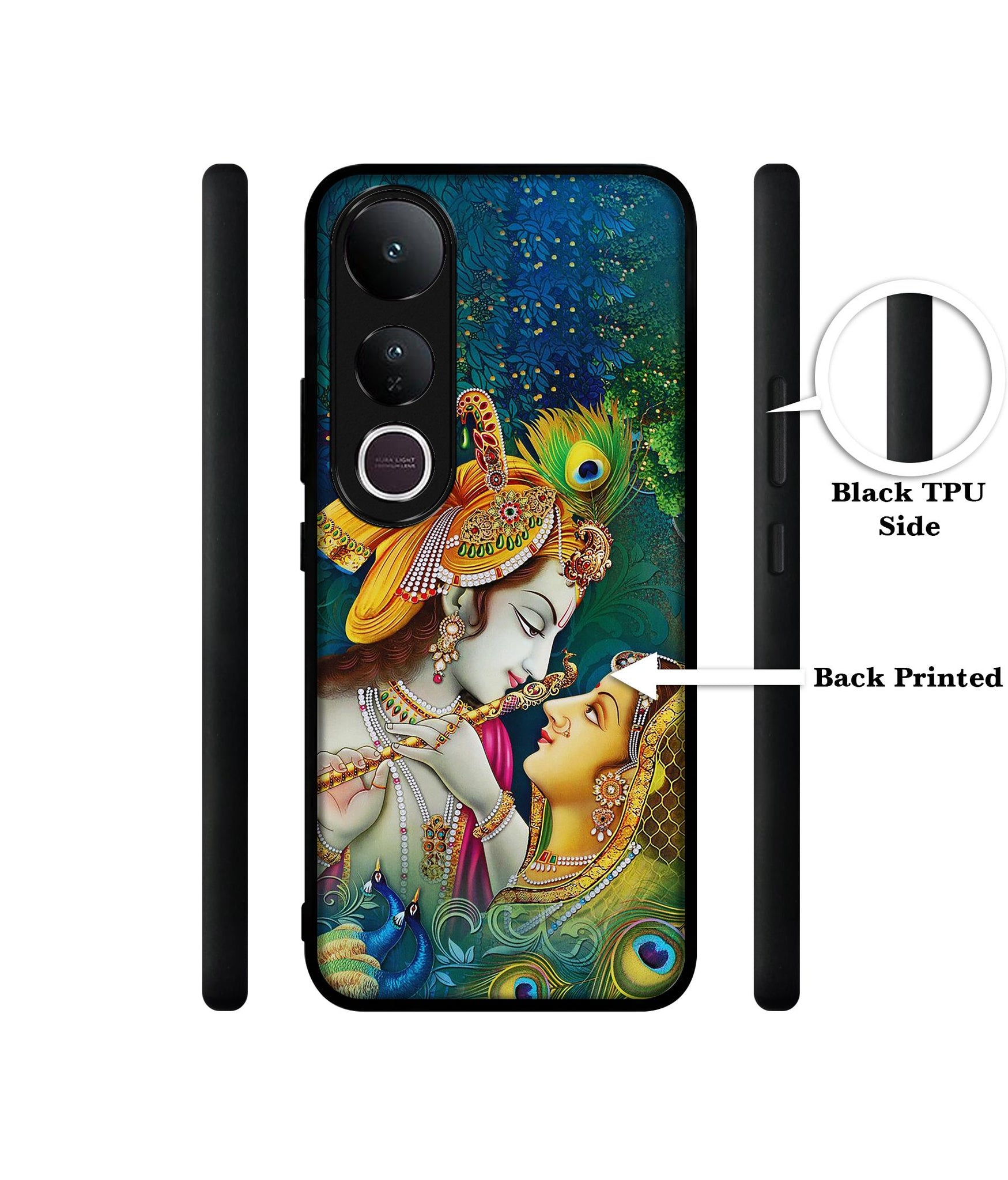 Radha Kishan Love Designer 2D Printed Back Case Cover for Vivo V50 Lite 5G / V50 Lite 4G