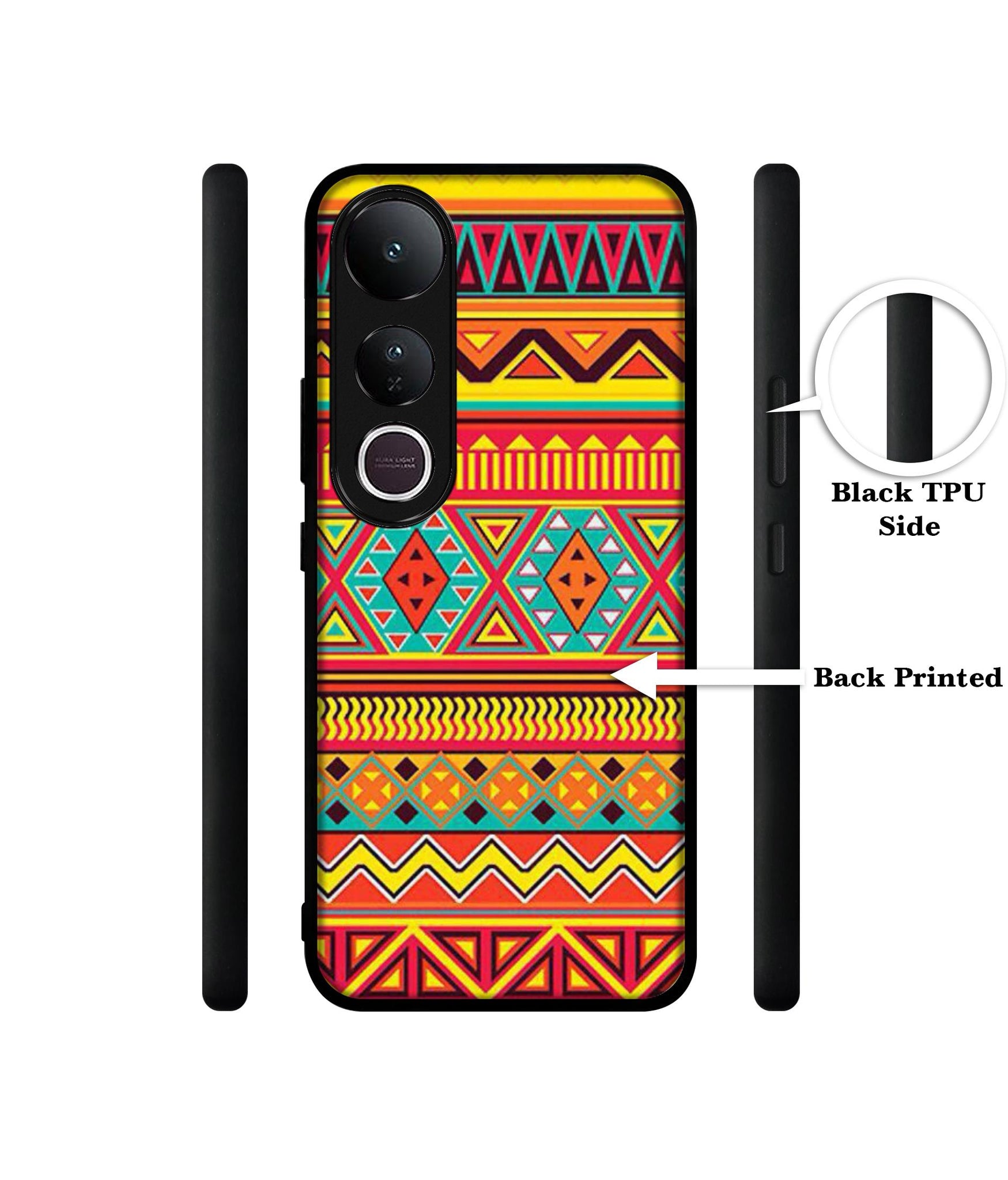 Artistic Rangoli Designer 2D Printed Back Case Cover for Vivo V50 Lite 5G / V50 Lite 4G